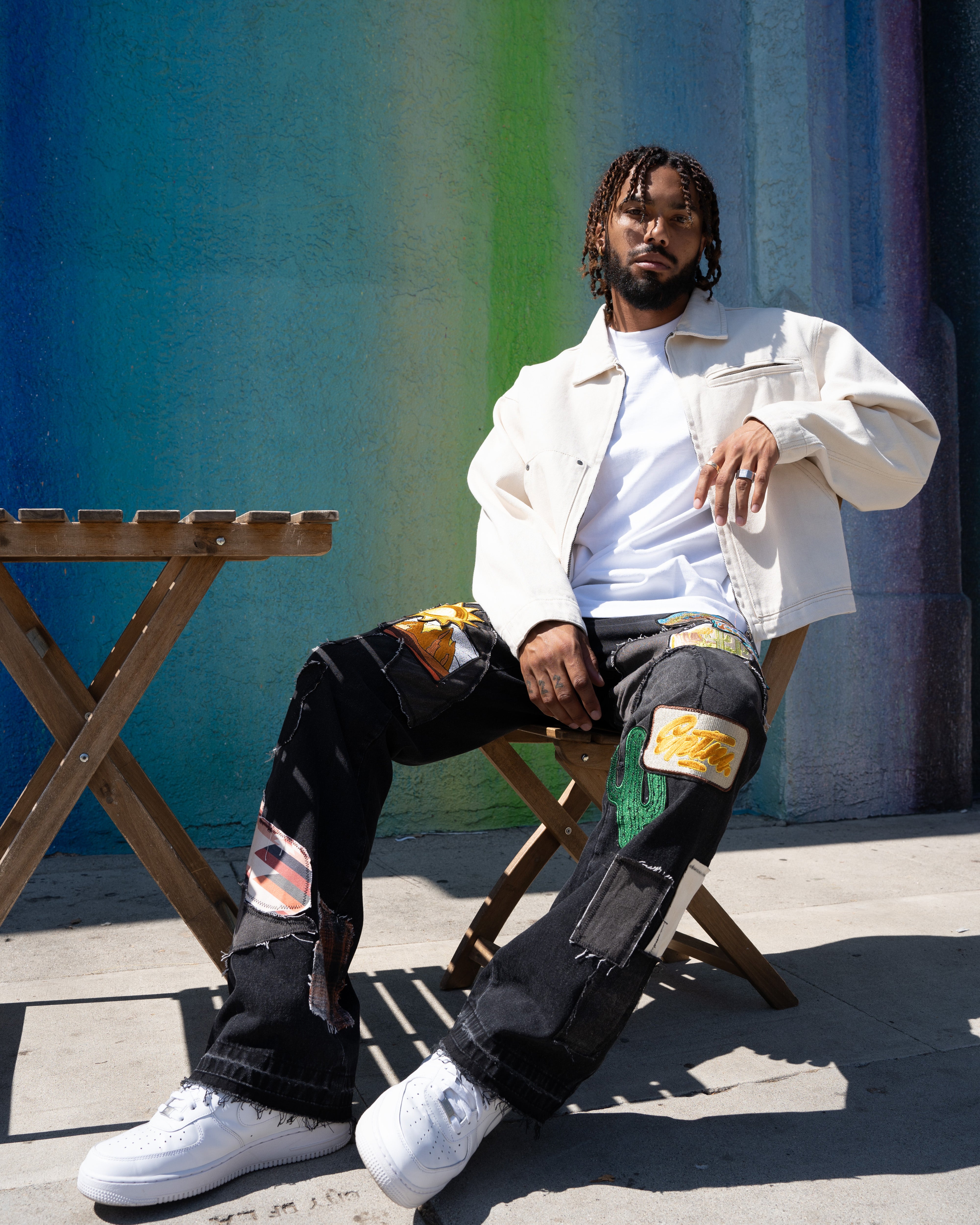 EPTM Patchwork Jeans - Black