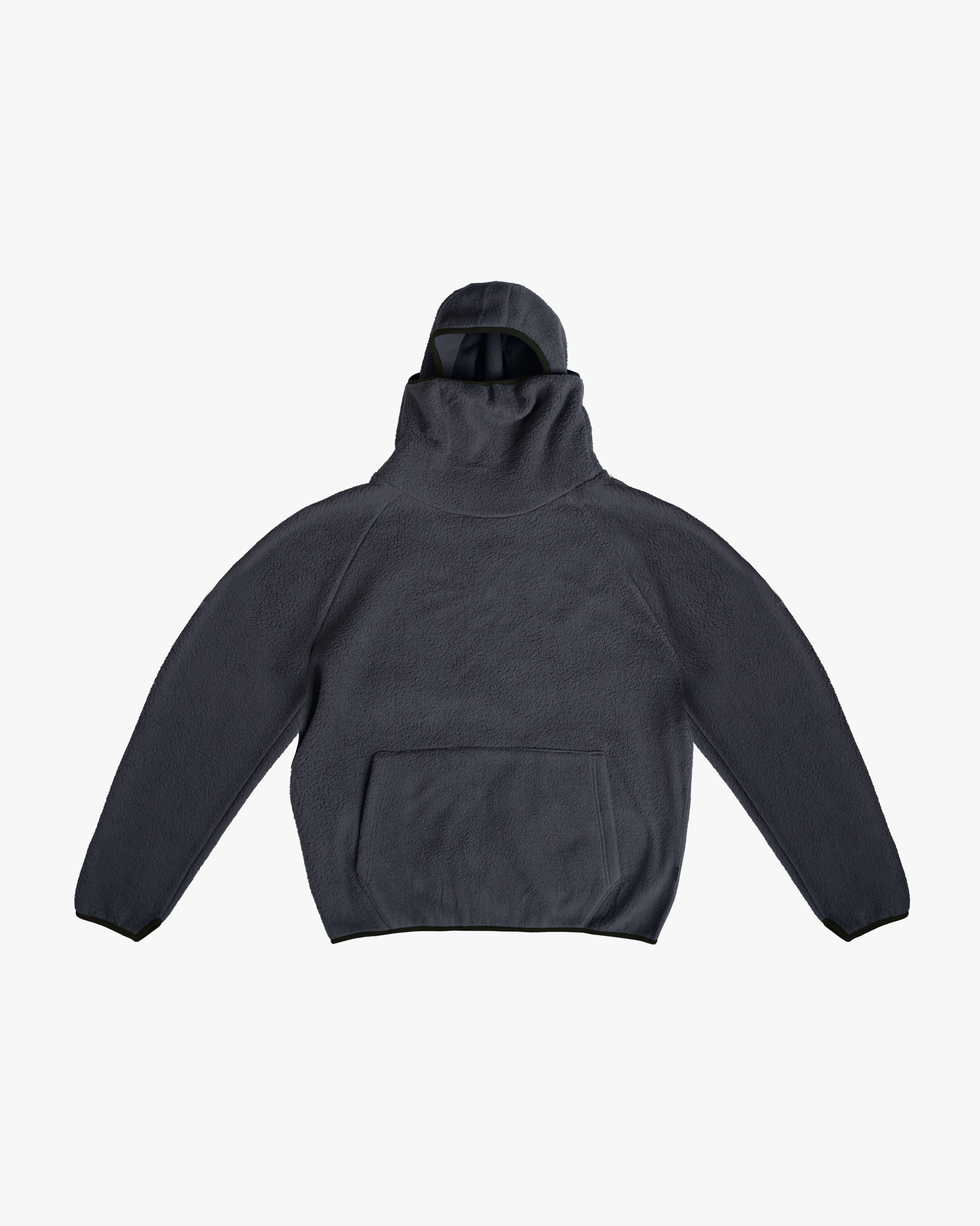 EPTM Balaclava Sherpa Hoodie - Charcoal