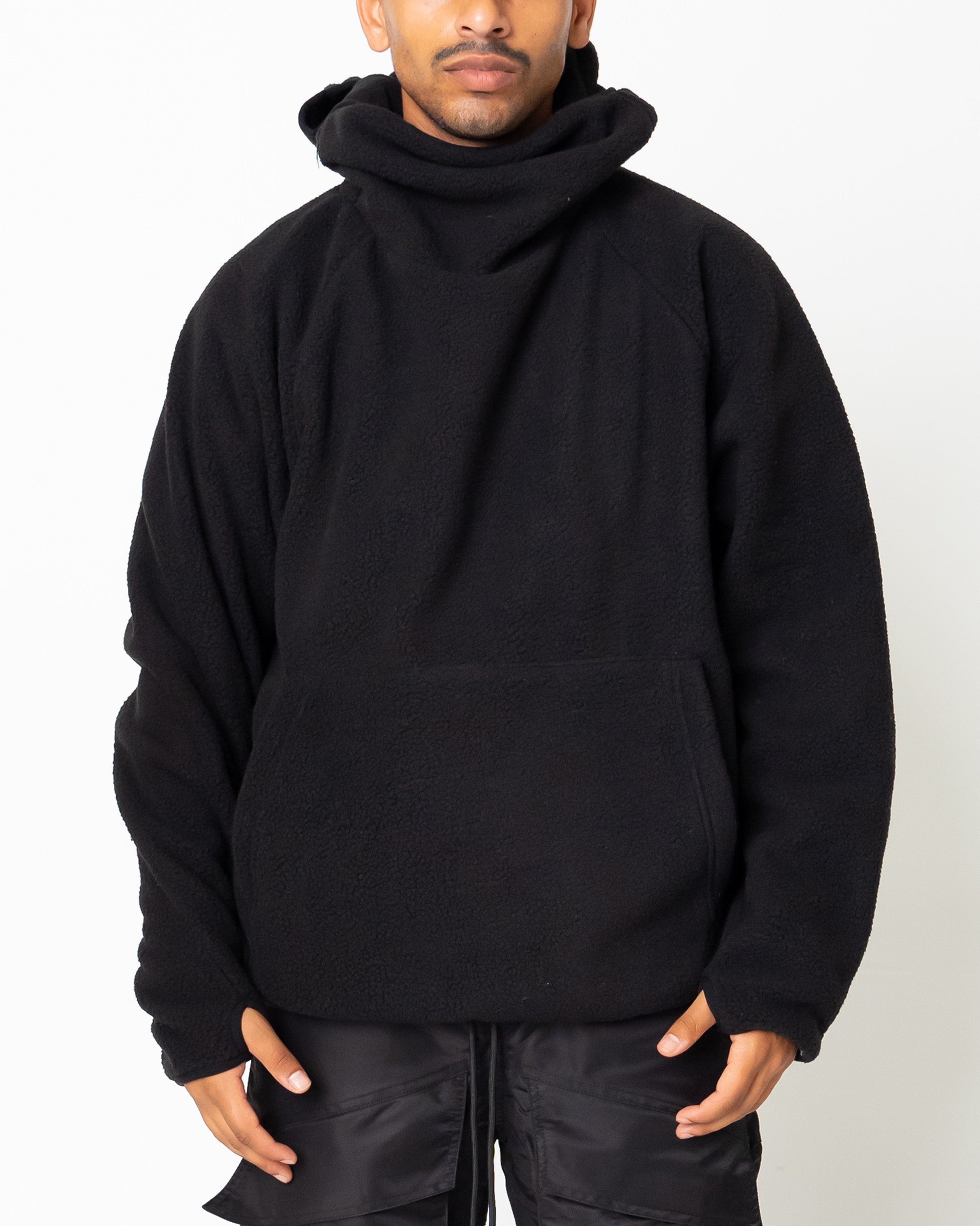 EPTM Balaclava Sherpa Hoodie - Black