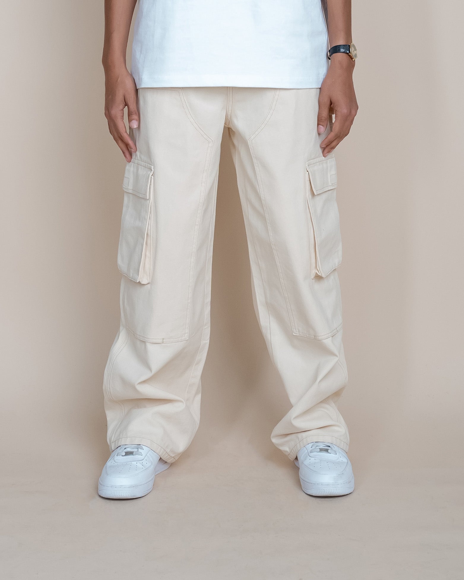EPTM Blueprint Carpenter Pants - Cream