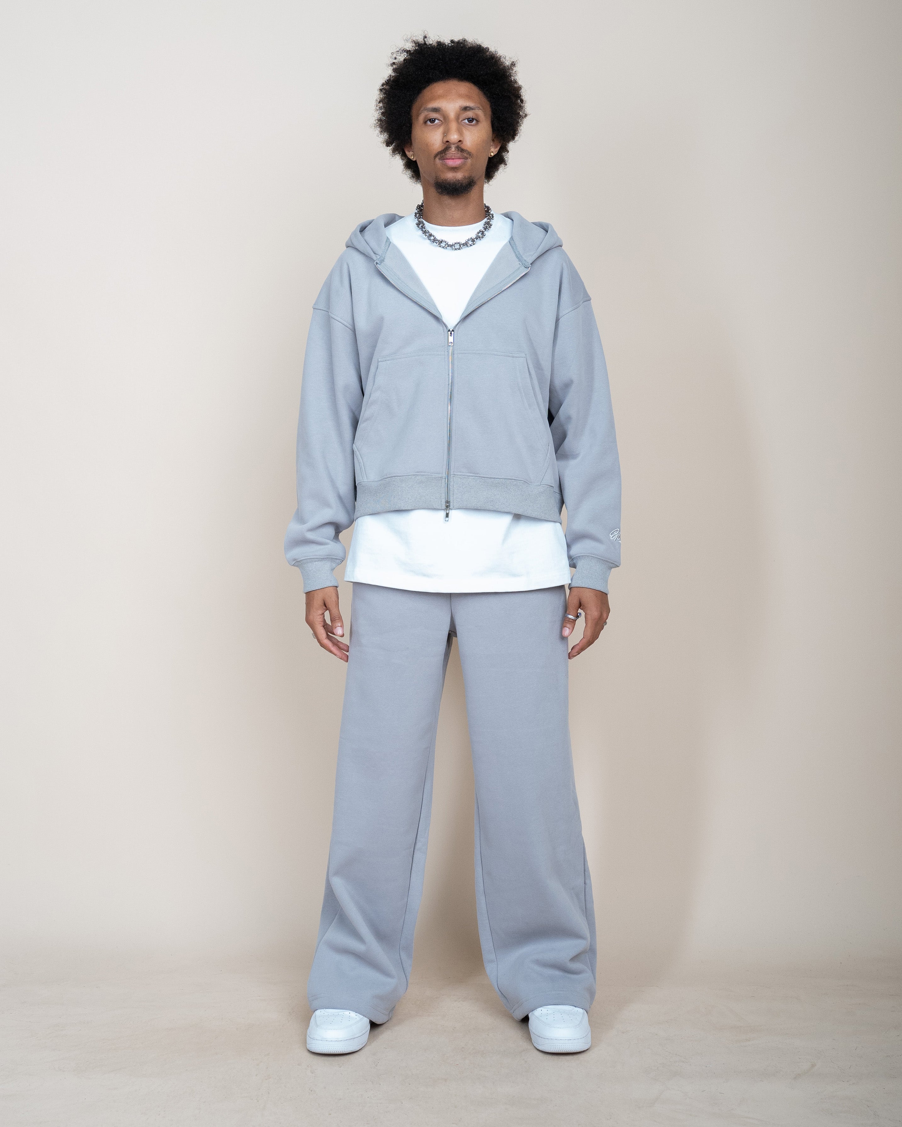 EPTM PERFECT ZIP UP HOODIE - GREY
