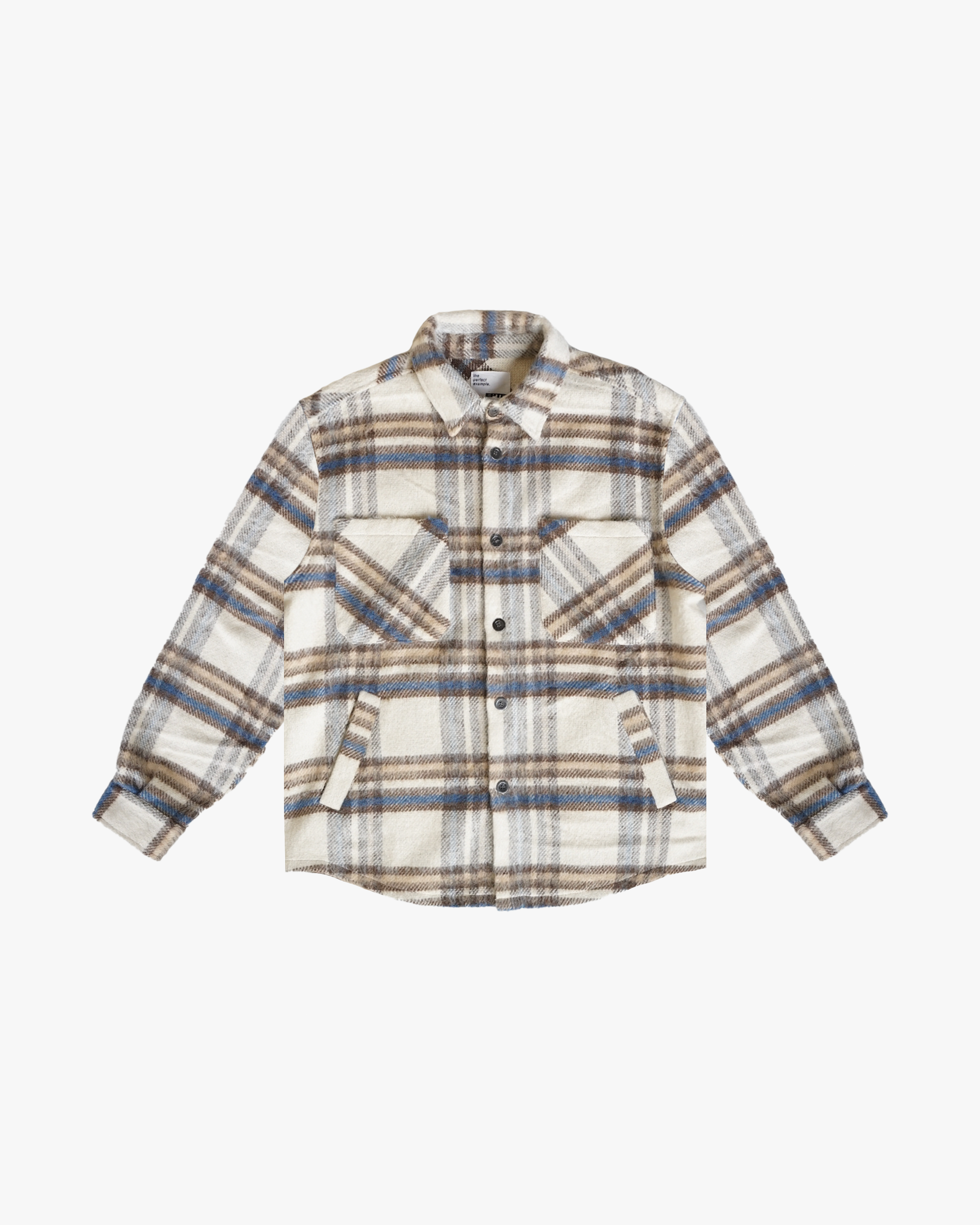 EPTM Side Slit Flannel - Cream