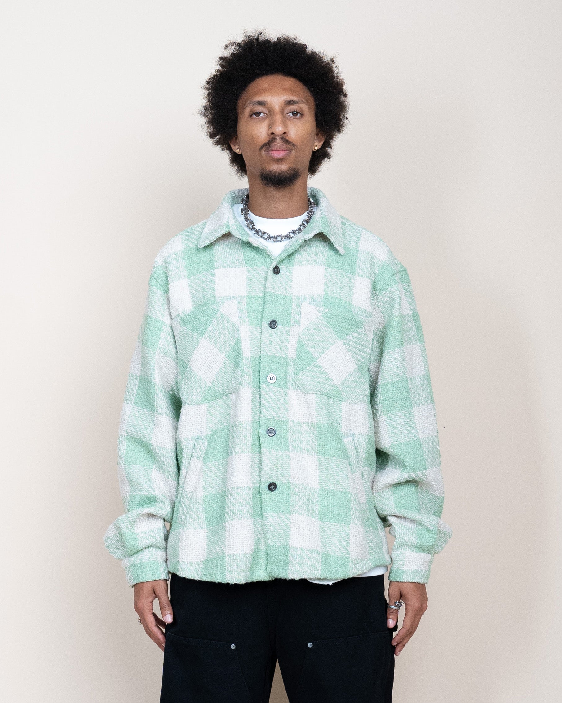 EPTM Tweed Flannel Shirt - Emerald