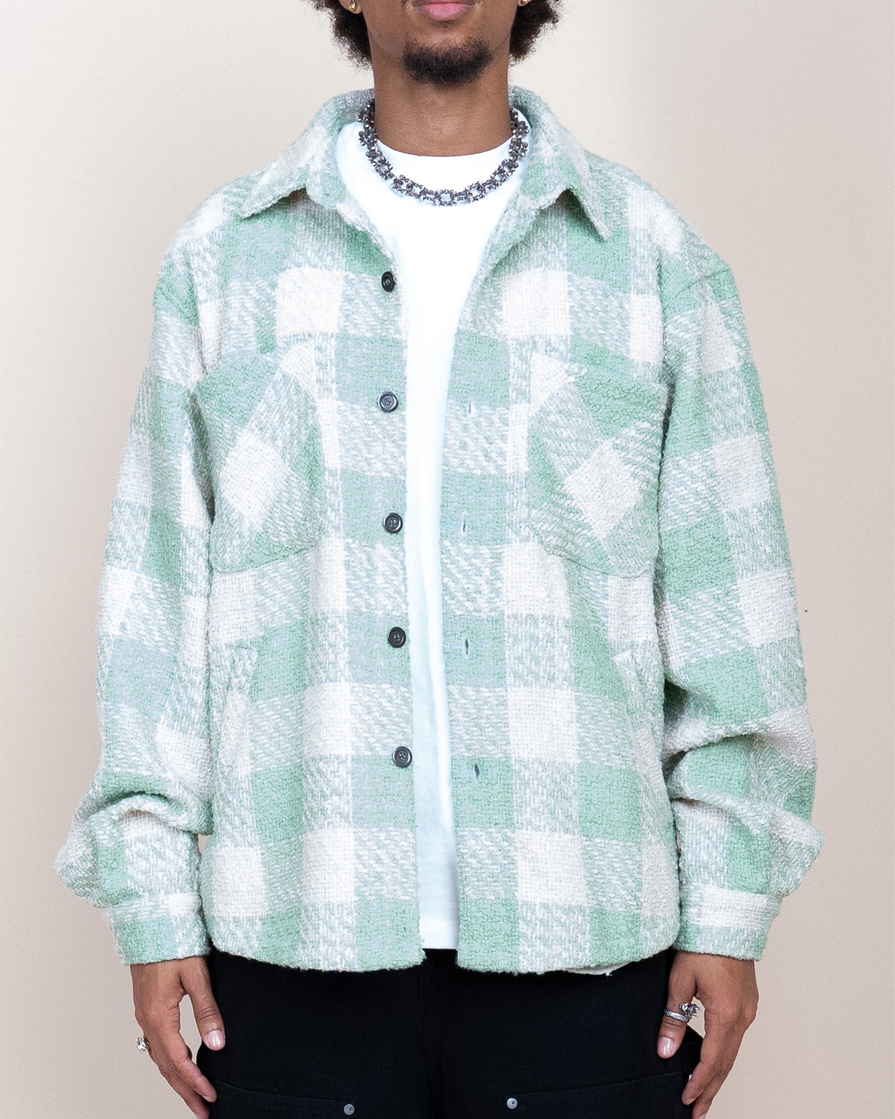 EPTM Tweed Flannel Shirt - Emerald