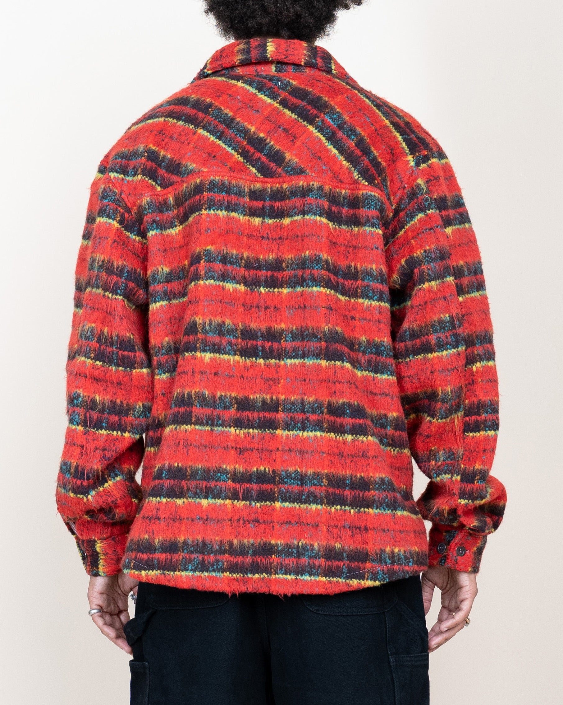 EPTM SIDE SLIT FLANNEL-TOMATO