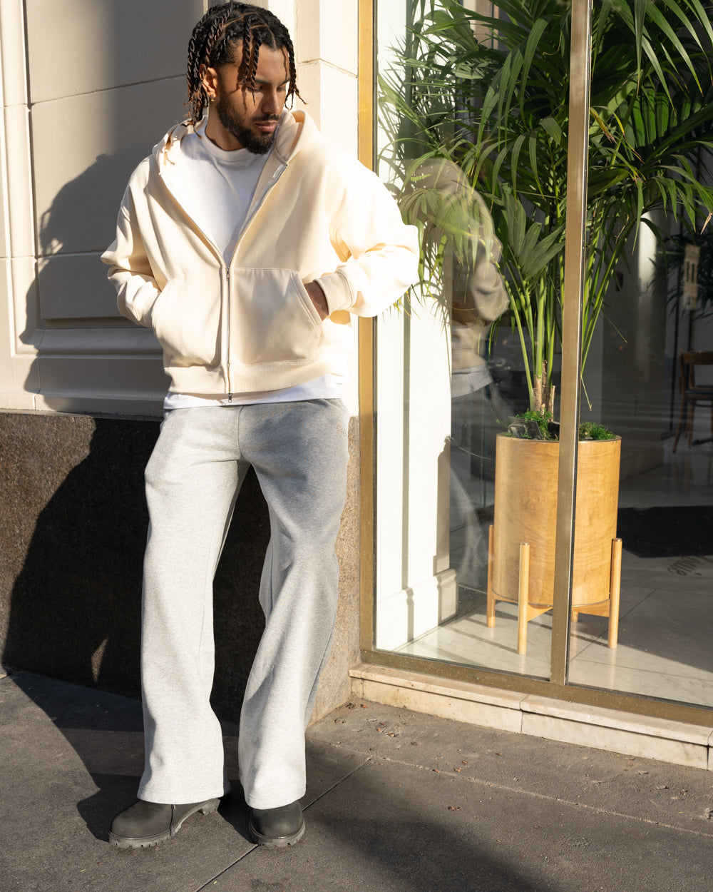 EPTM Perfect Baggy Fleece Pants - Heather Grey