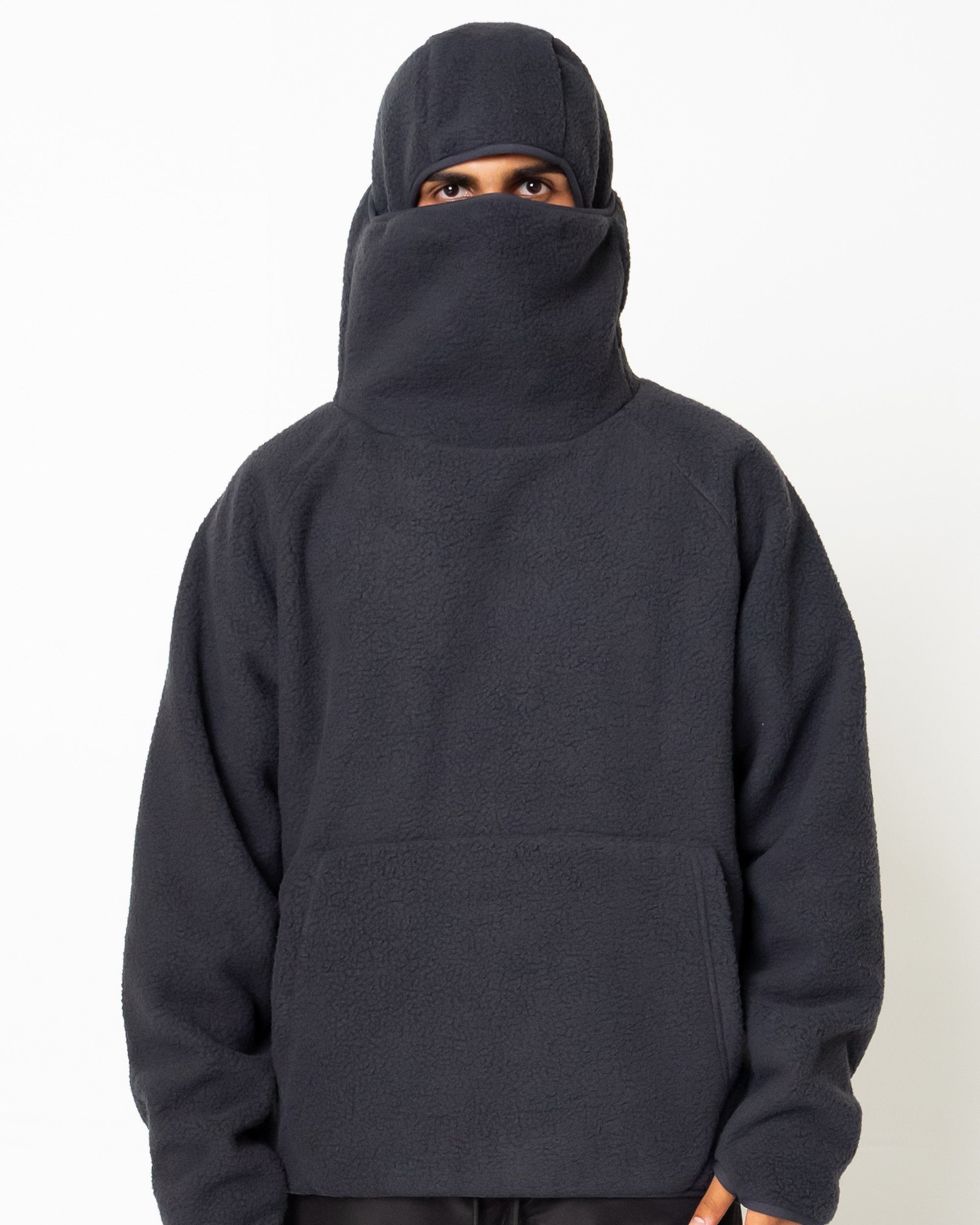 EPTM Balaclava Sherpa Hoodie - Charcoal