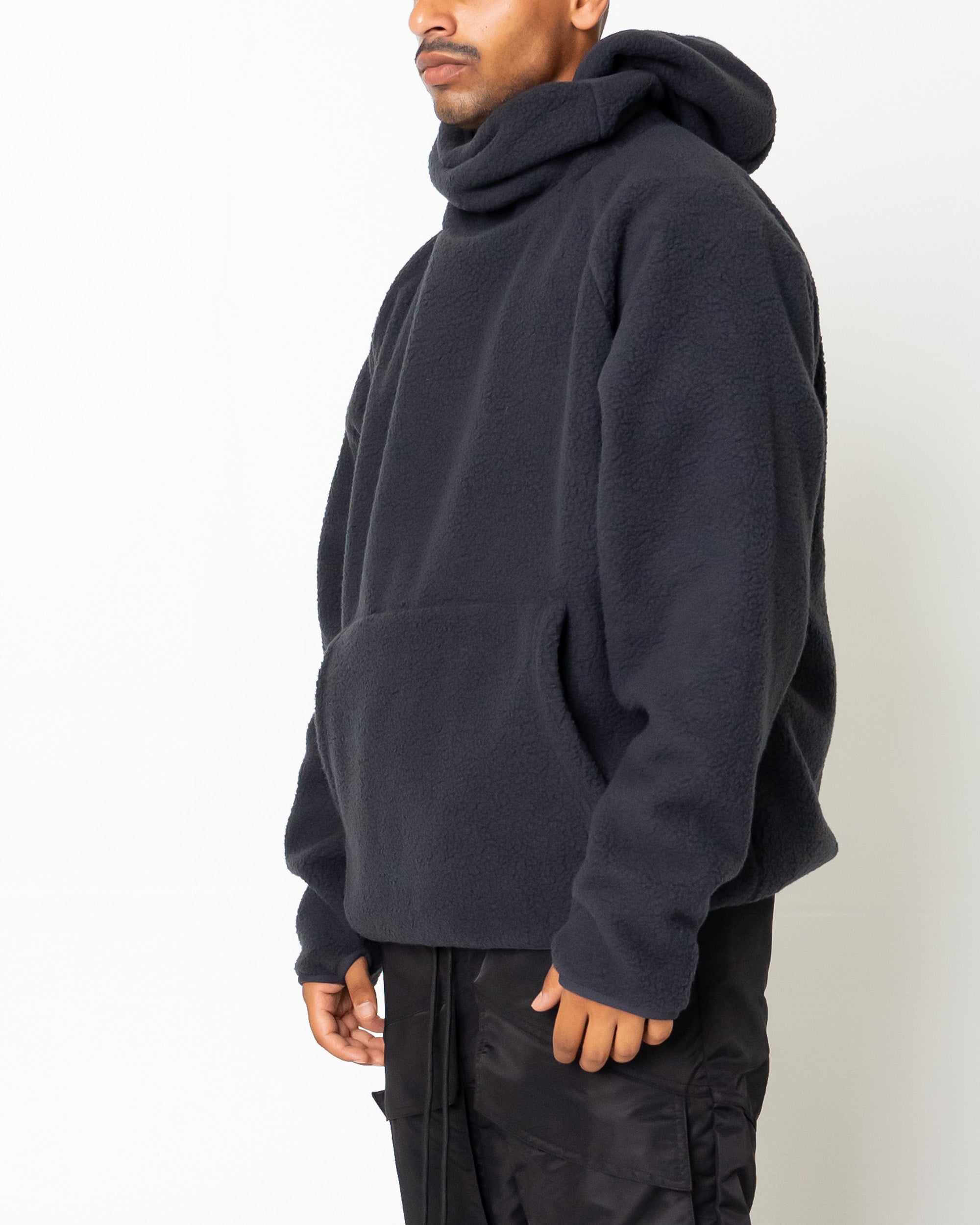 EPTM Balaclava Sherpa Hoodie - Charcoal