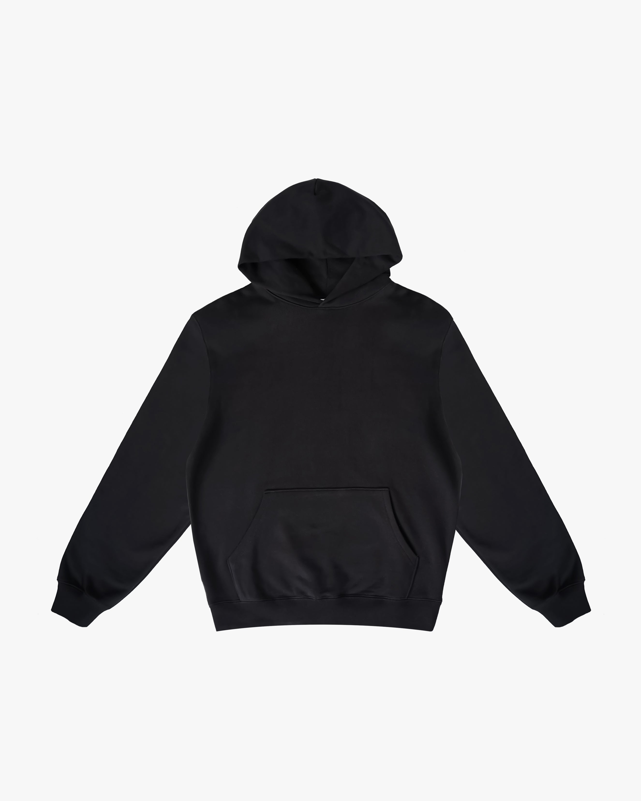 Black 2025 boxy hoodie