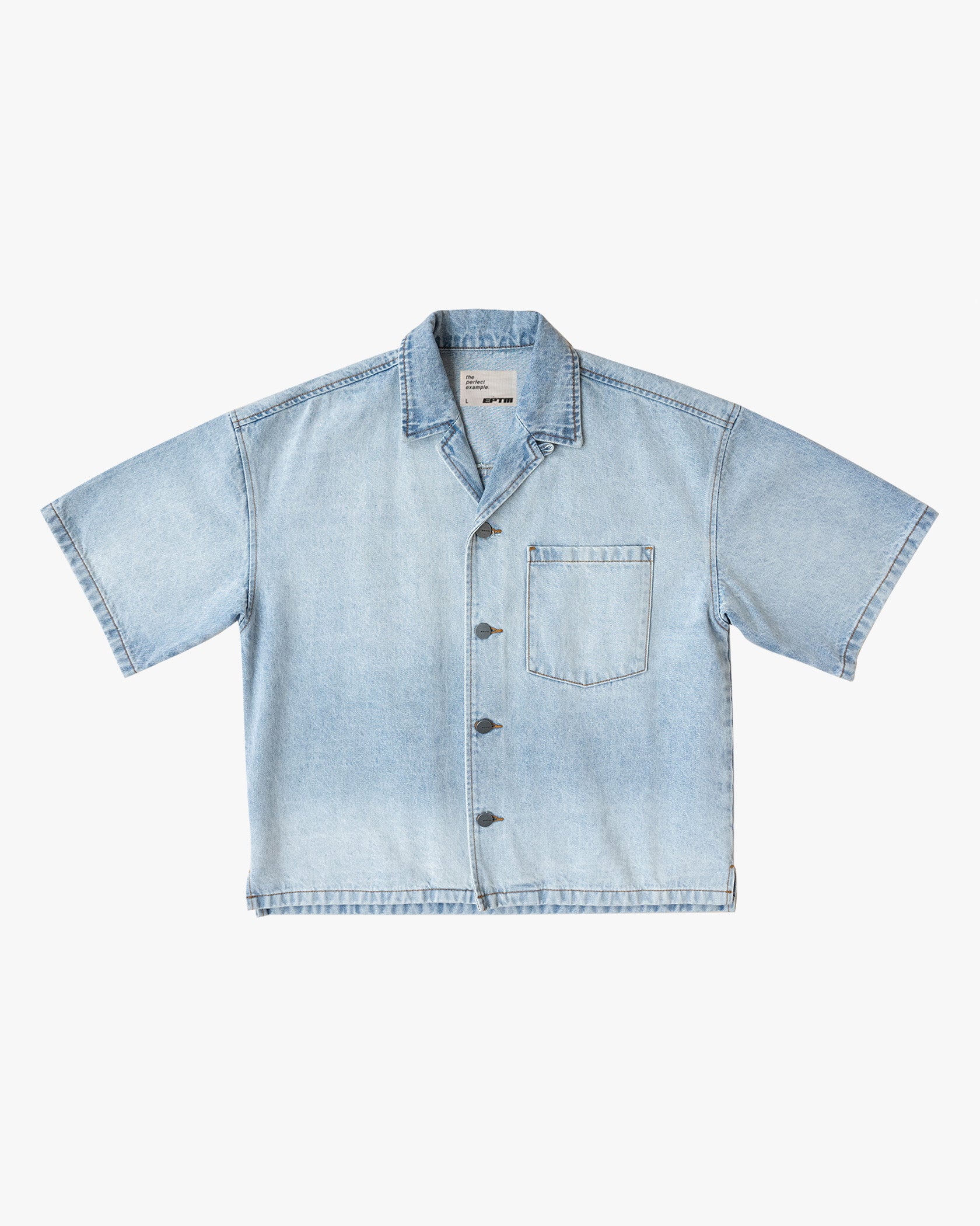 EPTM Boxy Denim Shirt - Indigo
