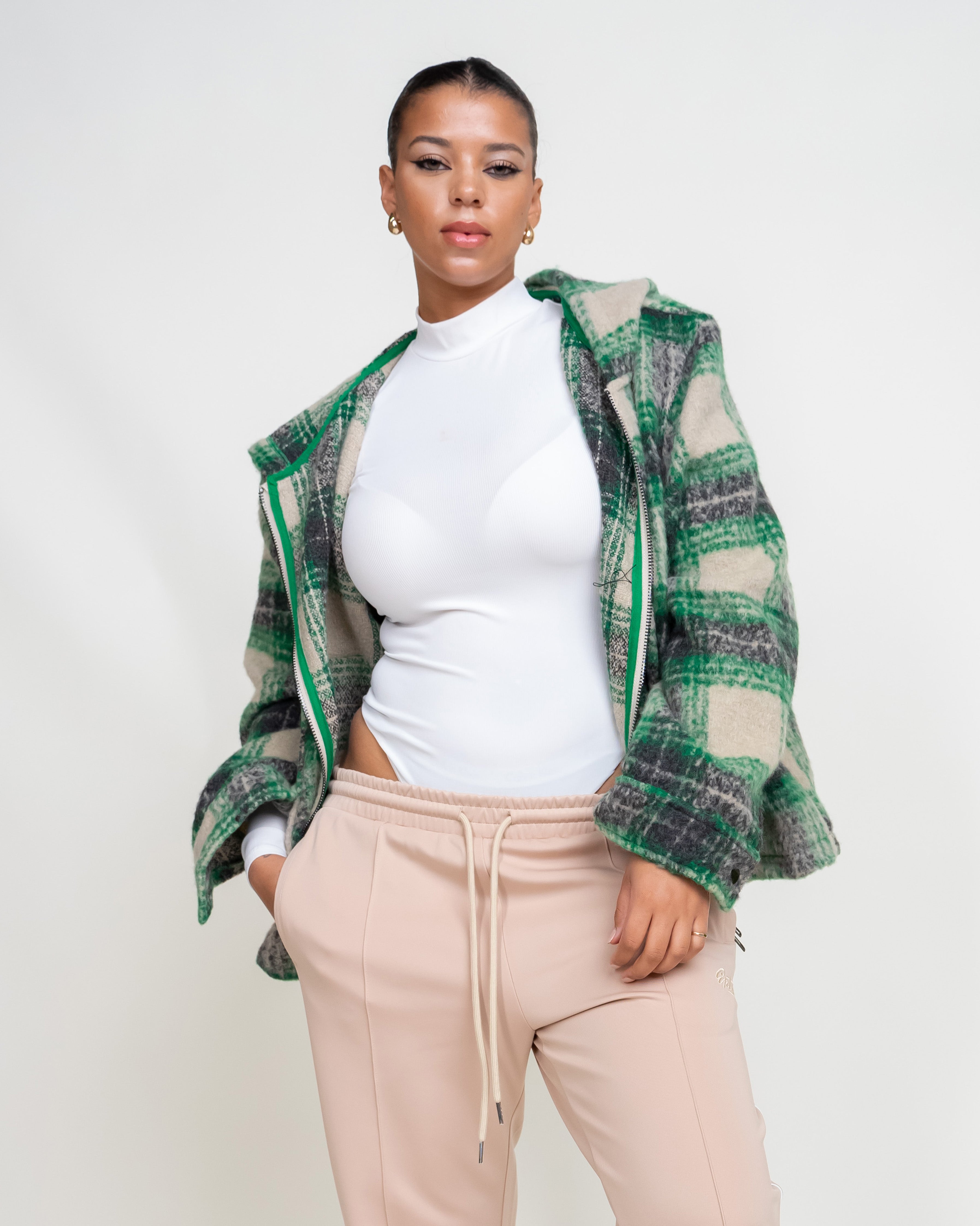 EPTM Mohair Flannel Jacket - Green