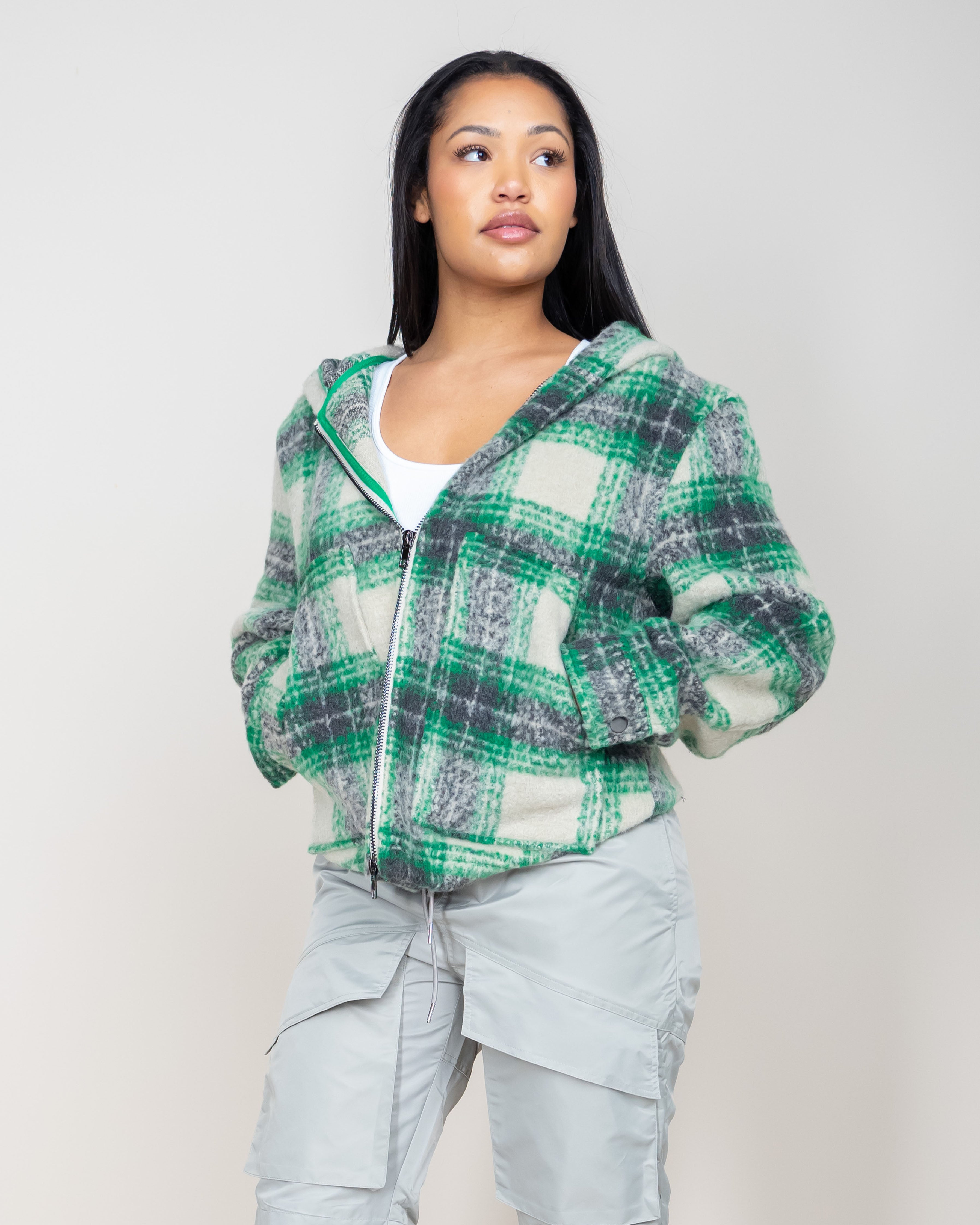 EPTM Mohair Flannel Jacket - Green