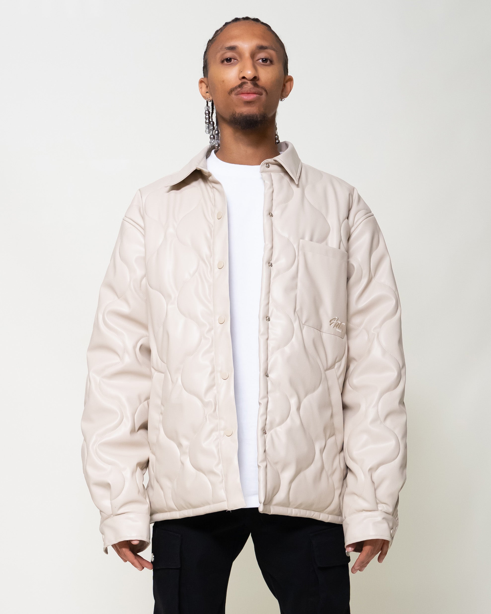 EPTM Orion Puffer Shirt - Cream