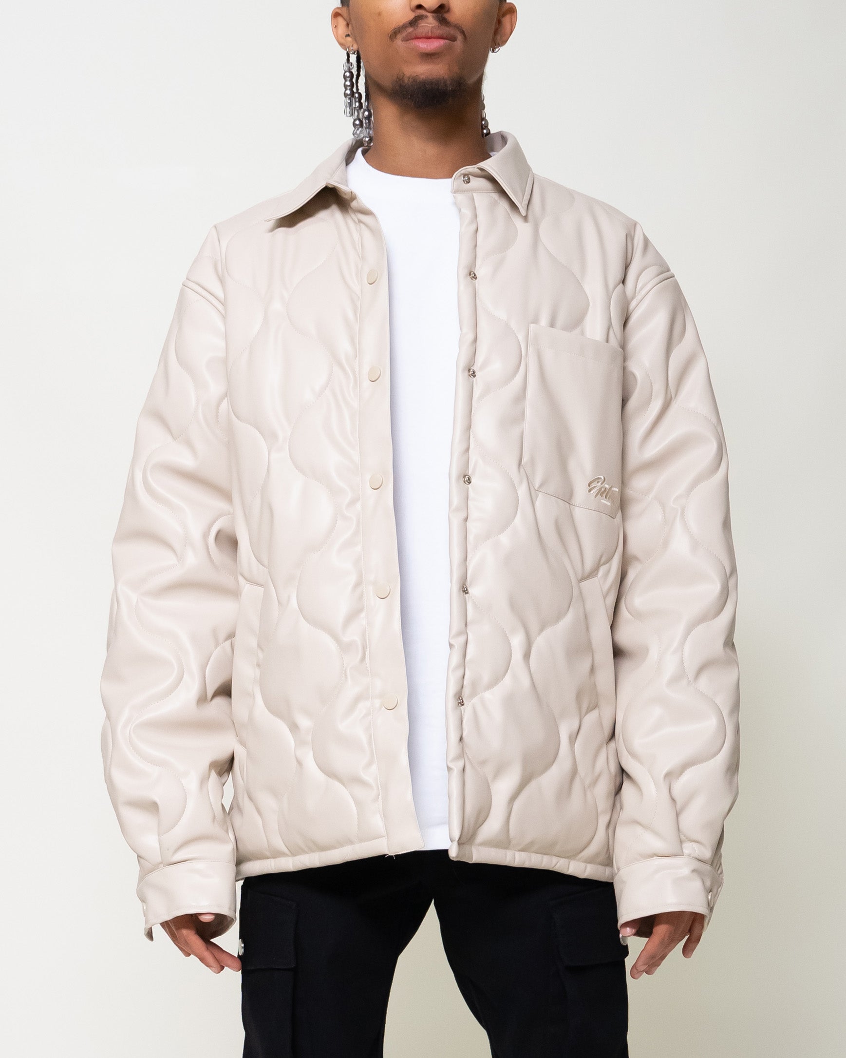 EPTM Orion Puffer Shirt - Cream