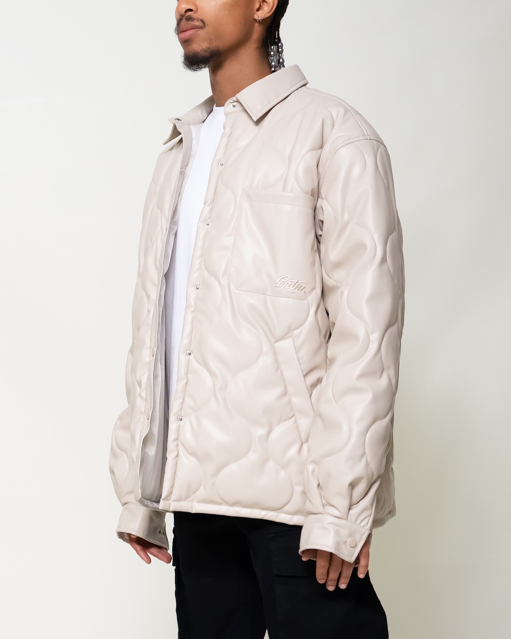 EPTM Orion Puffer Shirt - Cream