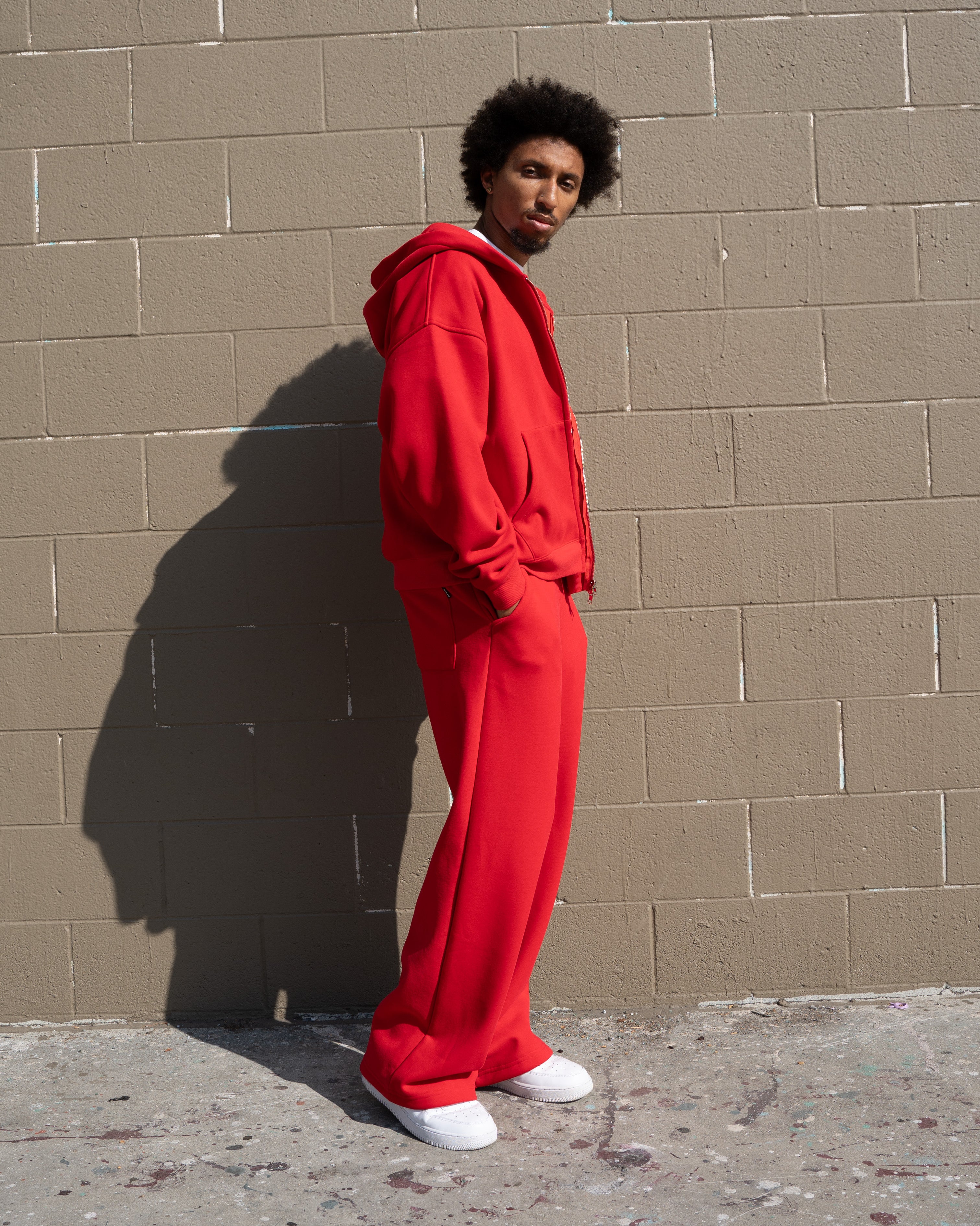 EPTM Perfect Baggy Fleece Pants - Red