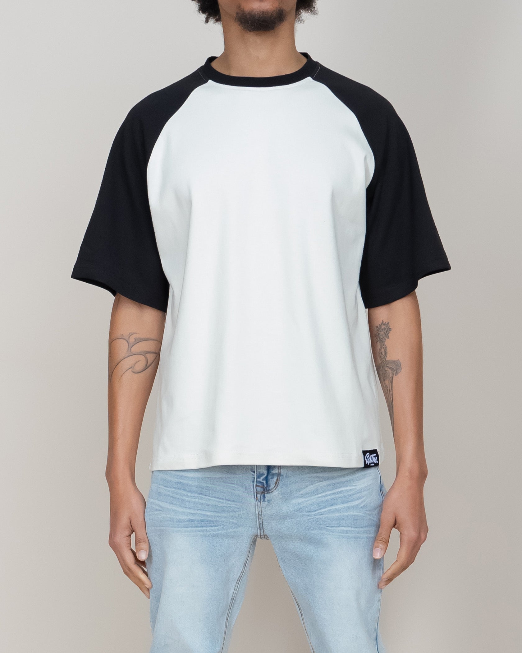 EPTM Boxy Raglan Tee - Black