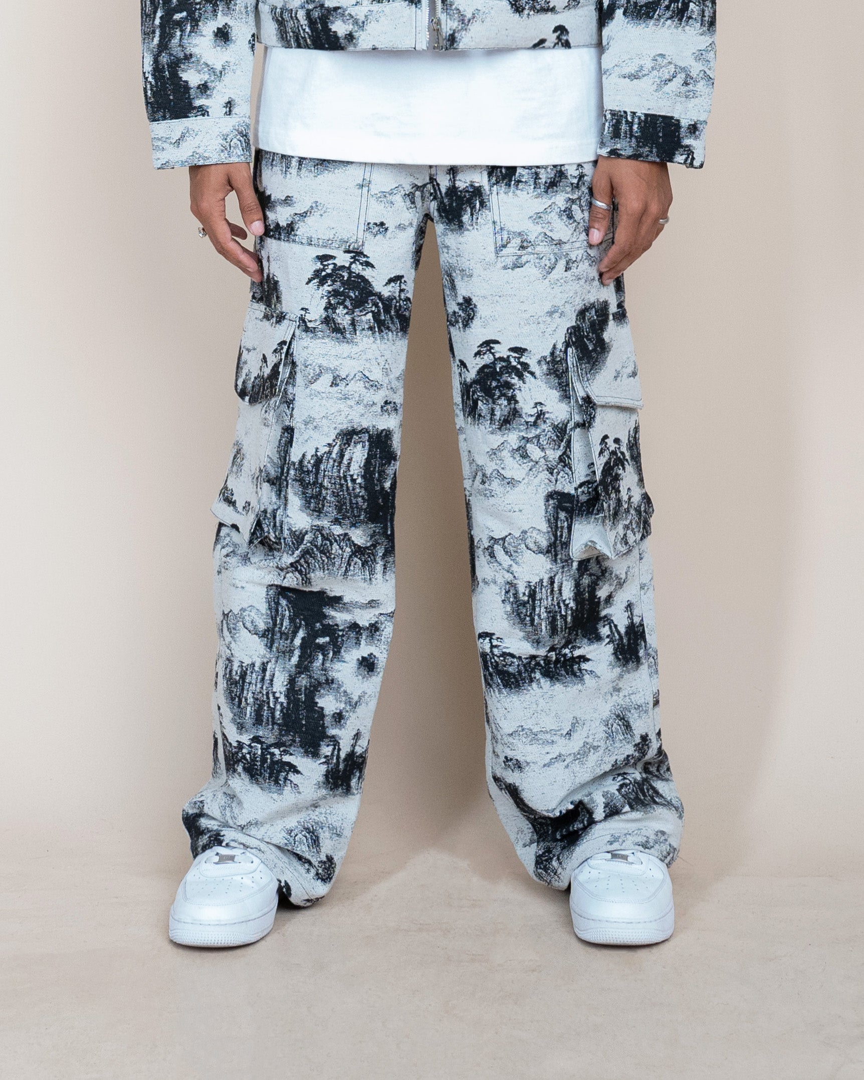 EPTM Tapestry Cargo Pants - Black