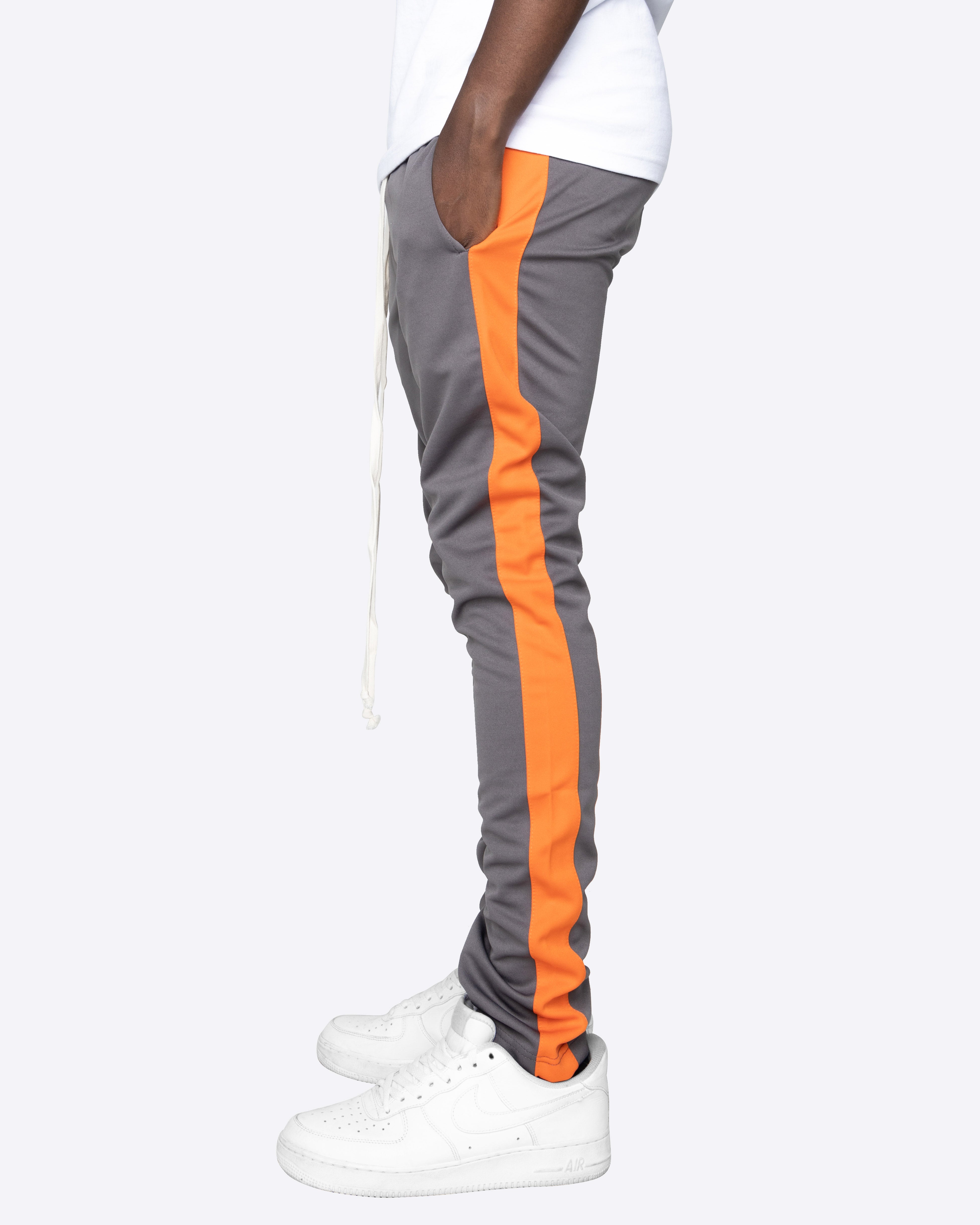 EPTM Track Pants - Charcoal/R.Orange