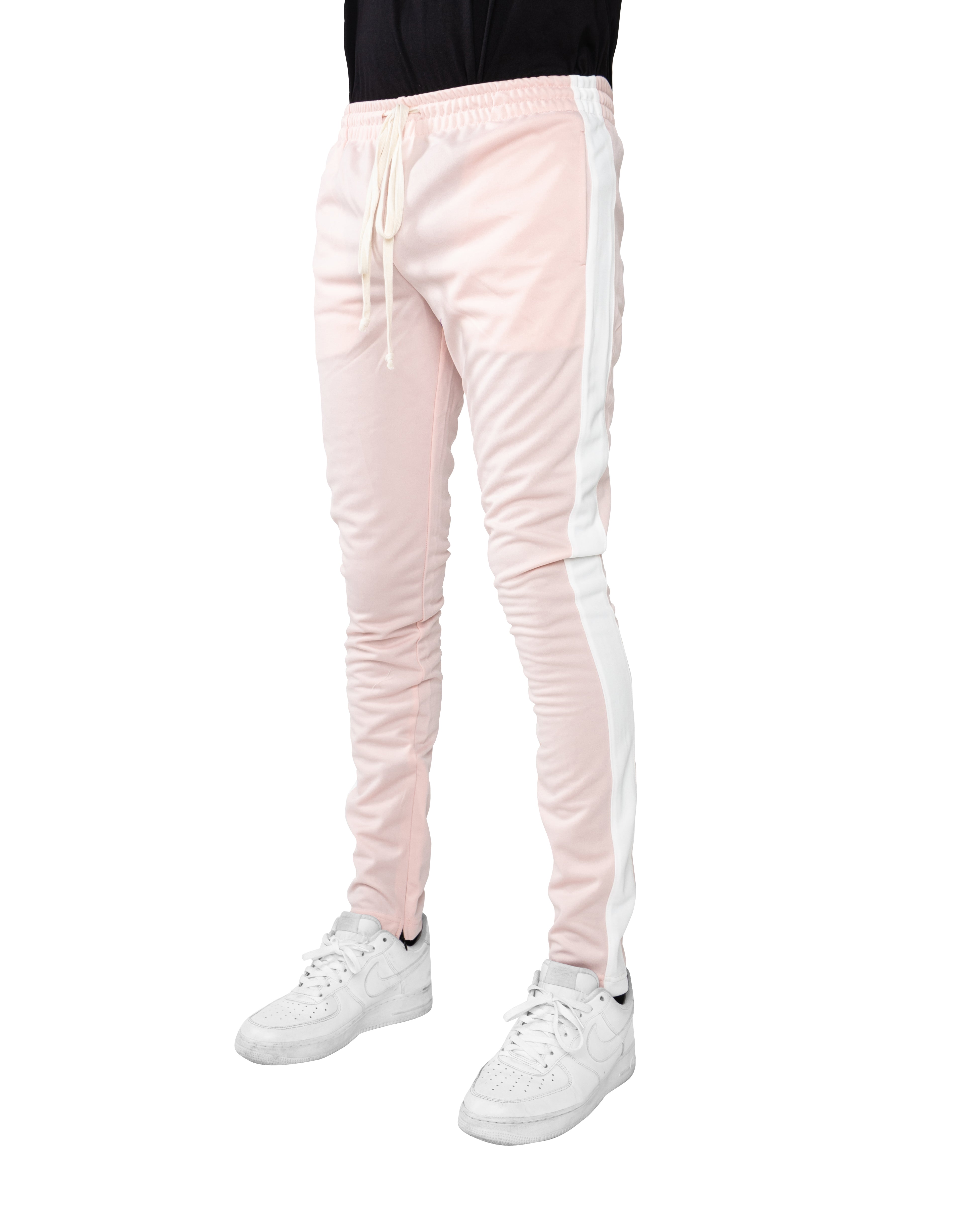 EPTM Track Pants - Dusty Pink/White