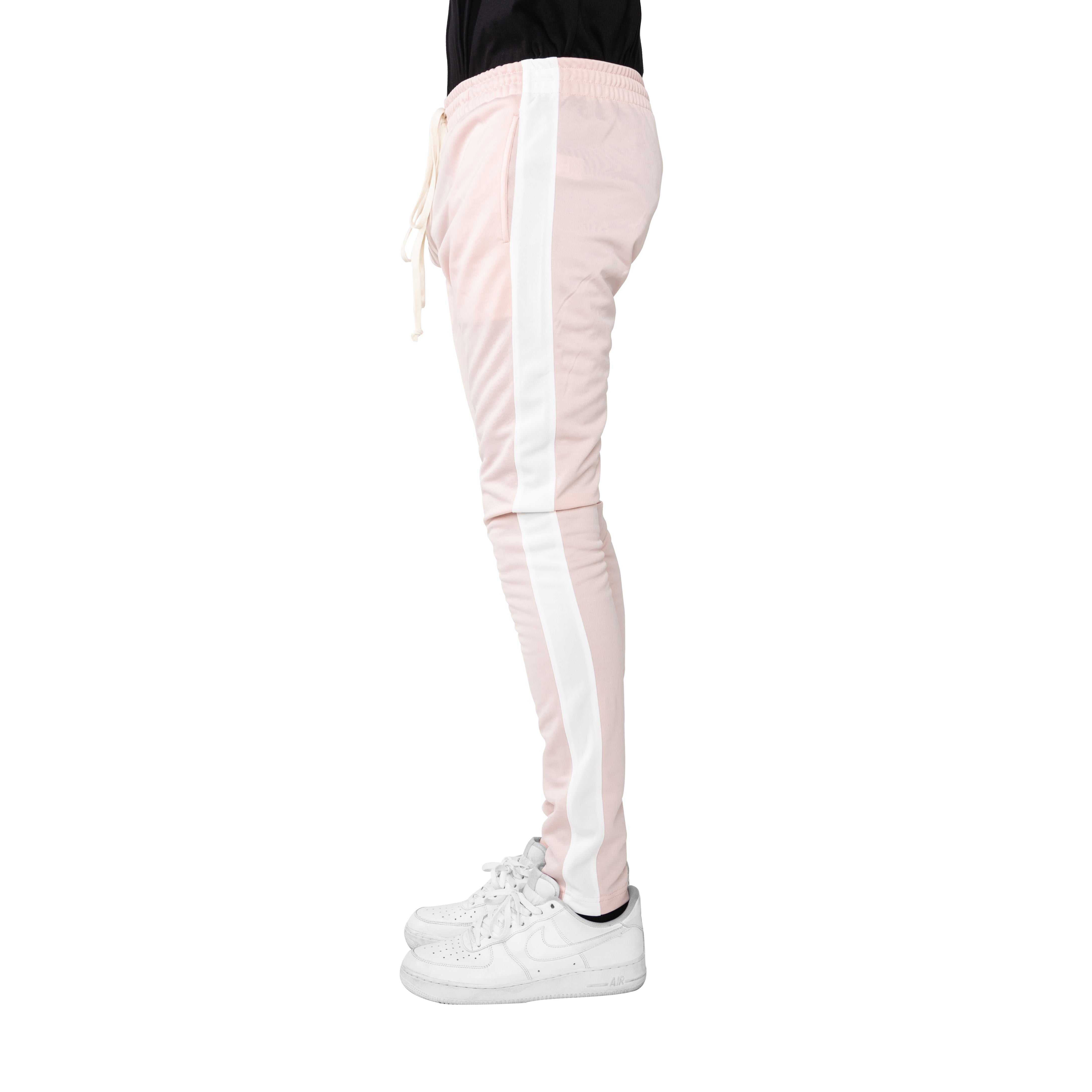 EPTM Track Pants - Dusty Pink/White