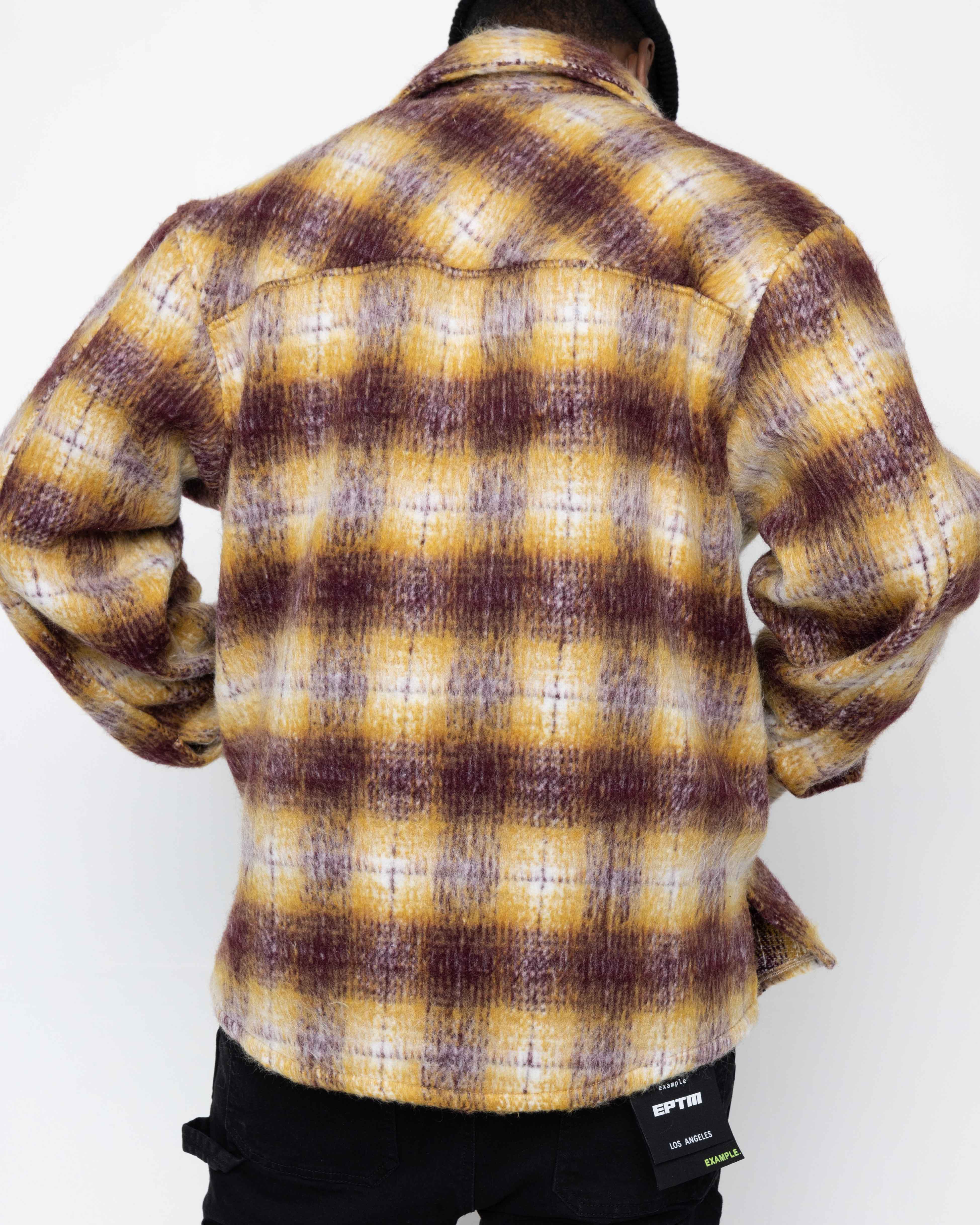 EPTM Side Slit Flannel - Mustard