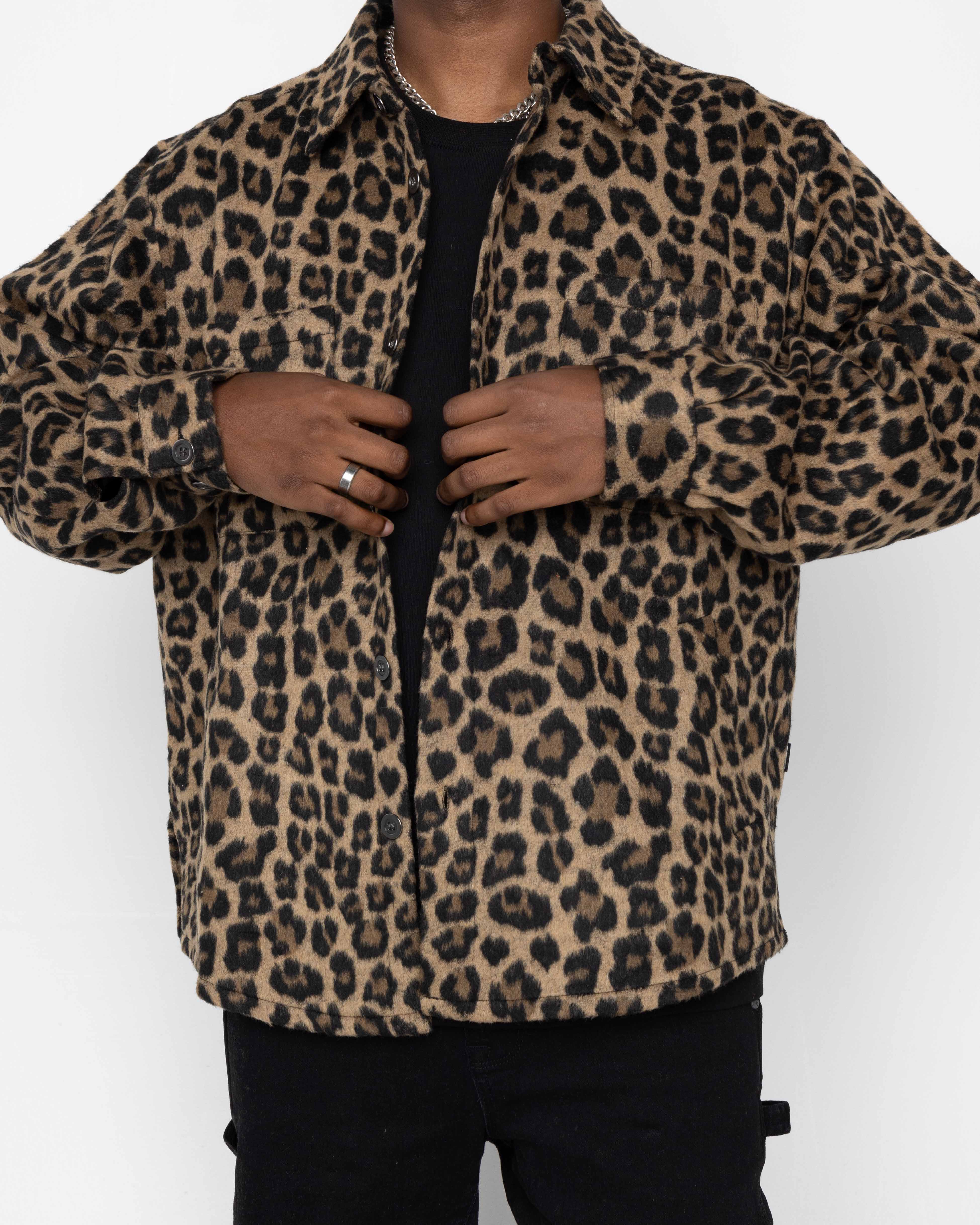 EPTM Side Slit Flannel - Leopard