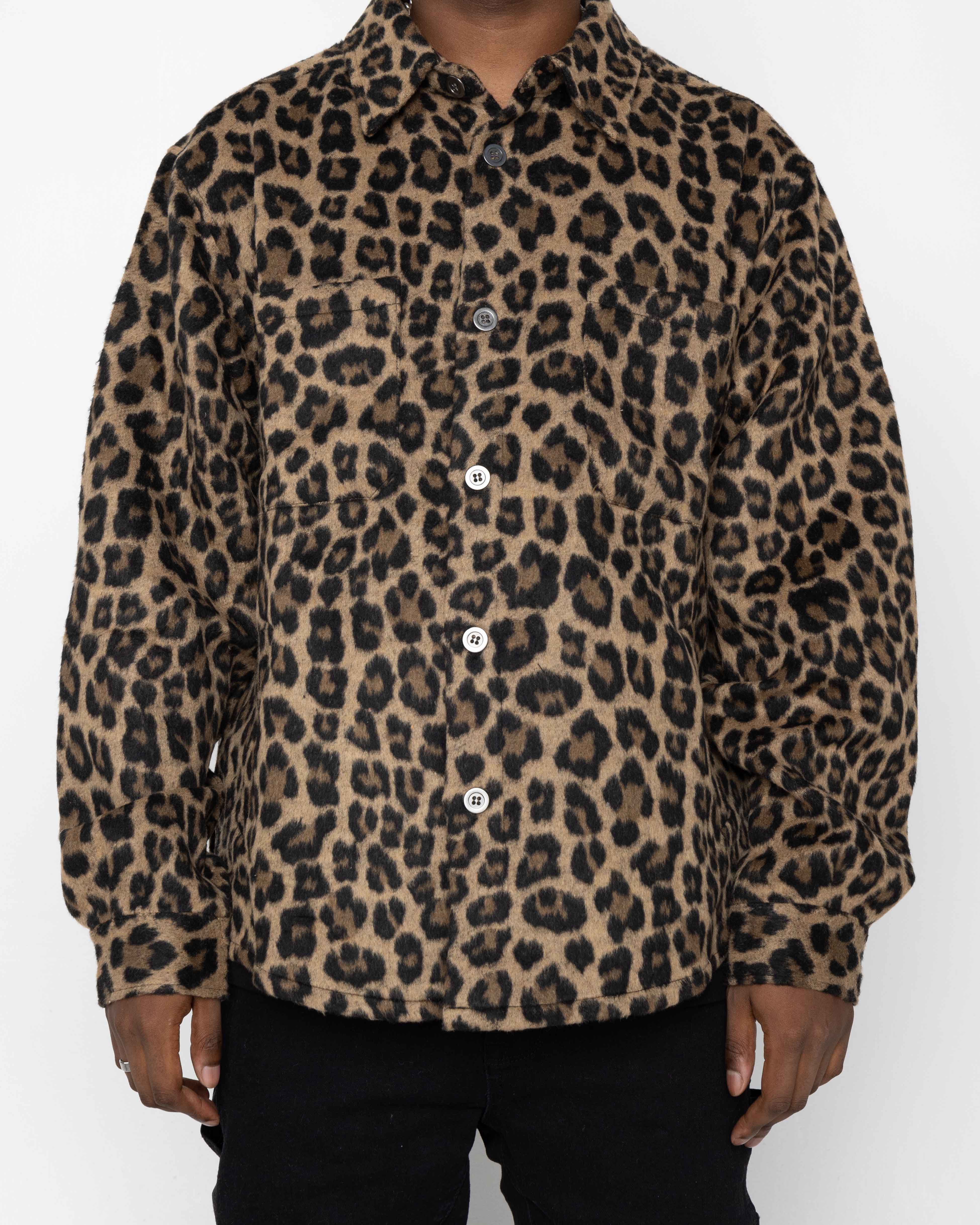 EPTM Side Slit Flannel - Leopard