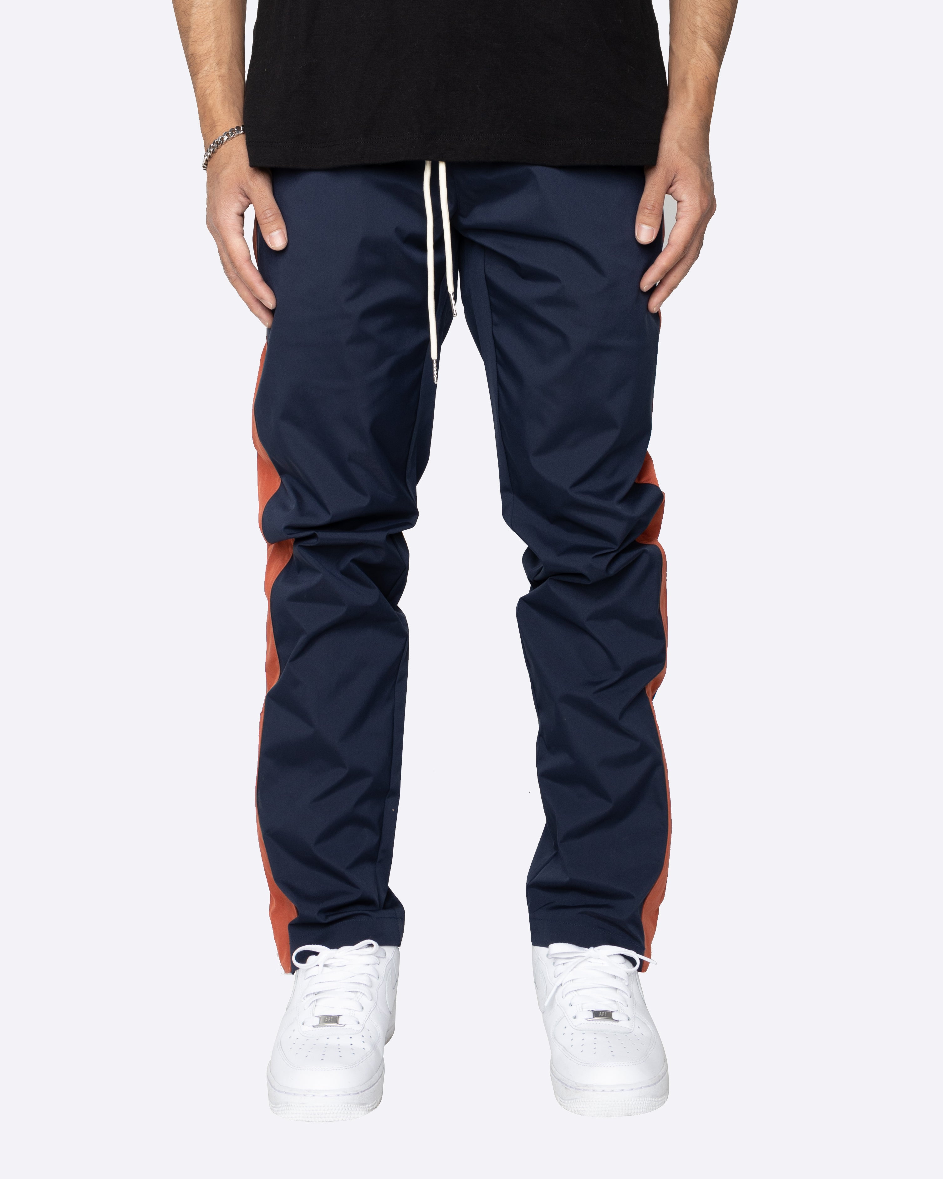 EPTM Nylon Basic Track Pants - Navy/Rust