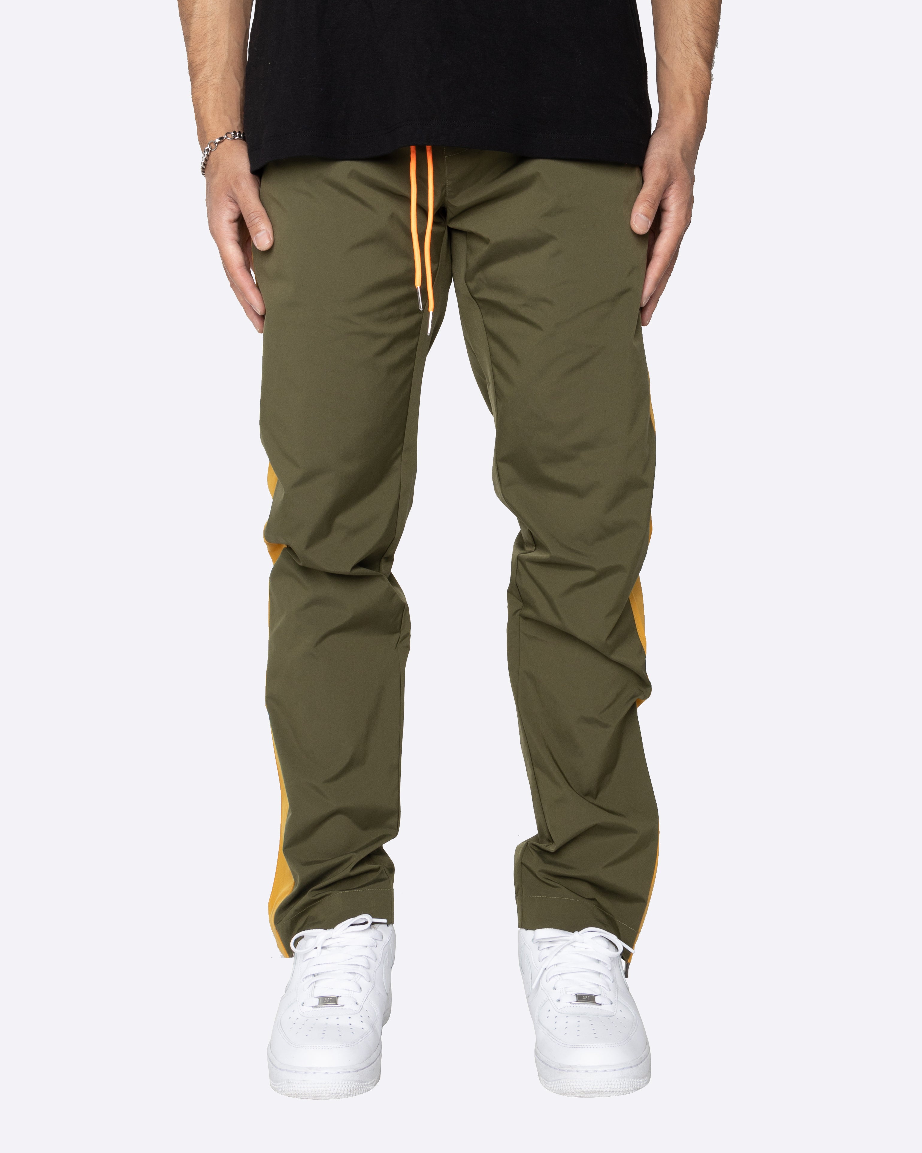 EPTM Nylon Basic Track Pants - Olive/Khaki