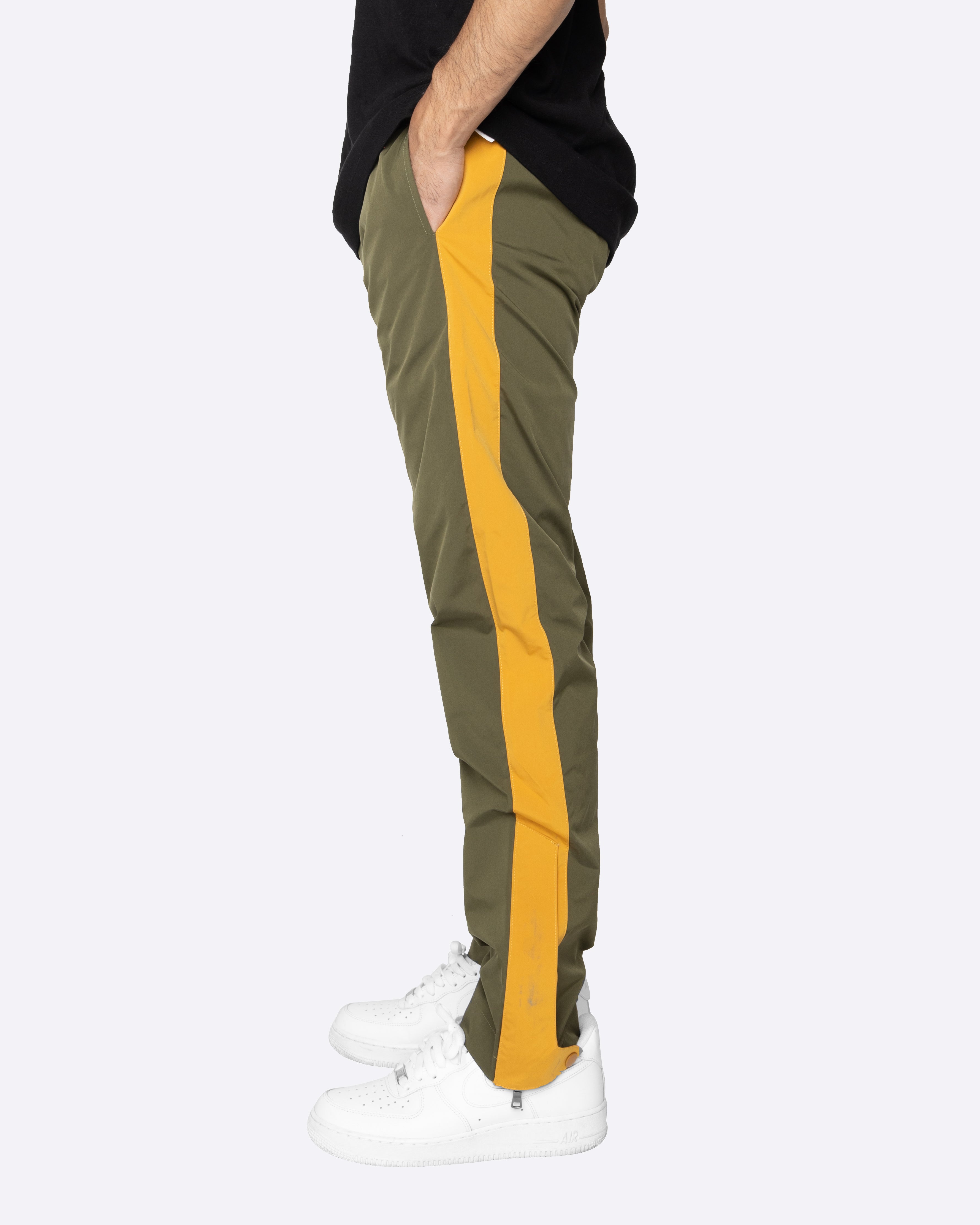 EPTM Nylon Basic Track Pants - Olive/Khaki
