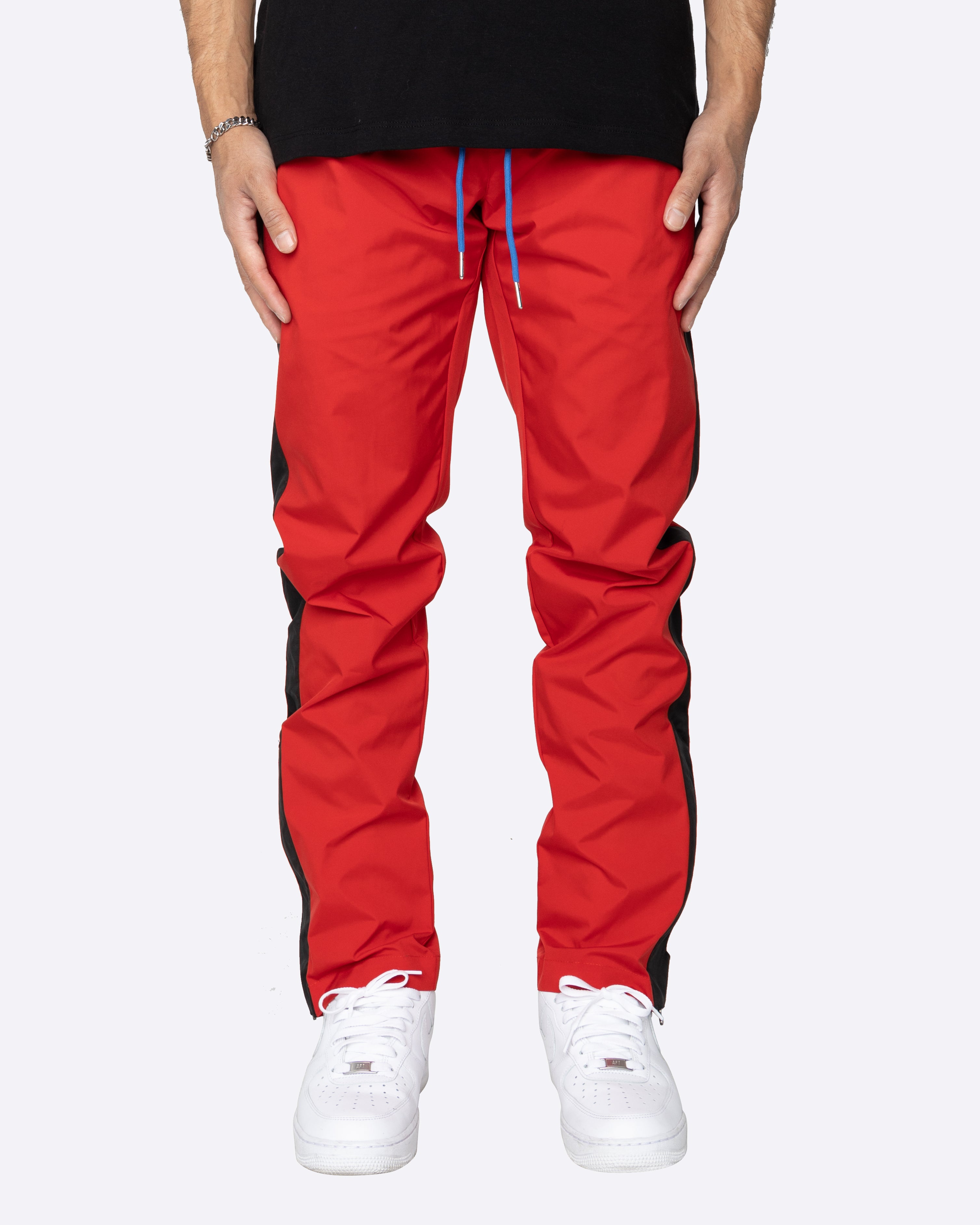 EPTM Nylon Basic Track Pants - Red/Black