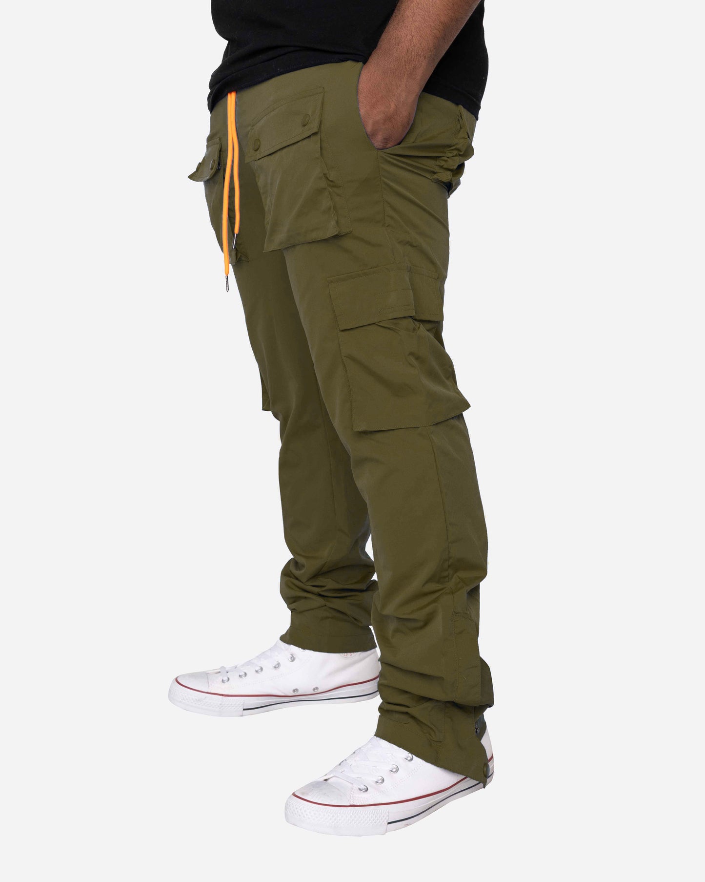EPTM BIG N TALL SNAP CARGO PANTS-OLIVE