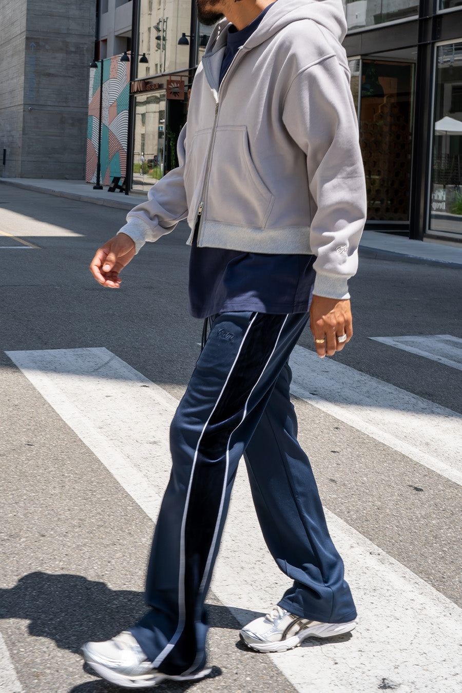 Velour Piping Track Pants Bring Back the Luxe in Athleisure