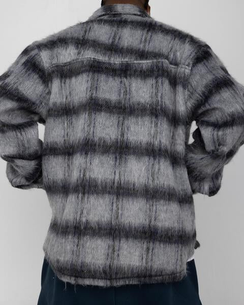 EPTM XLBOYZ SIDE SLIT FLANNEL-CHARCOAL