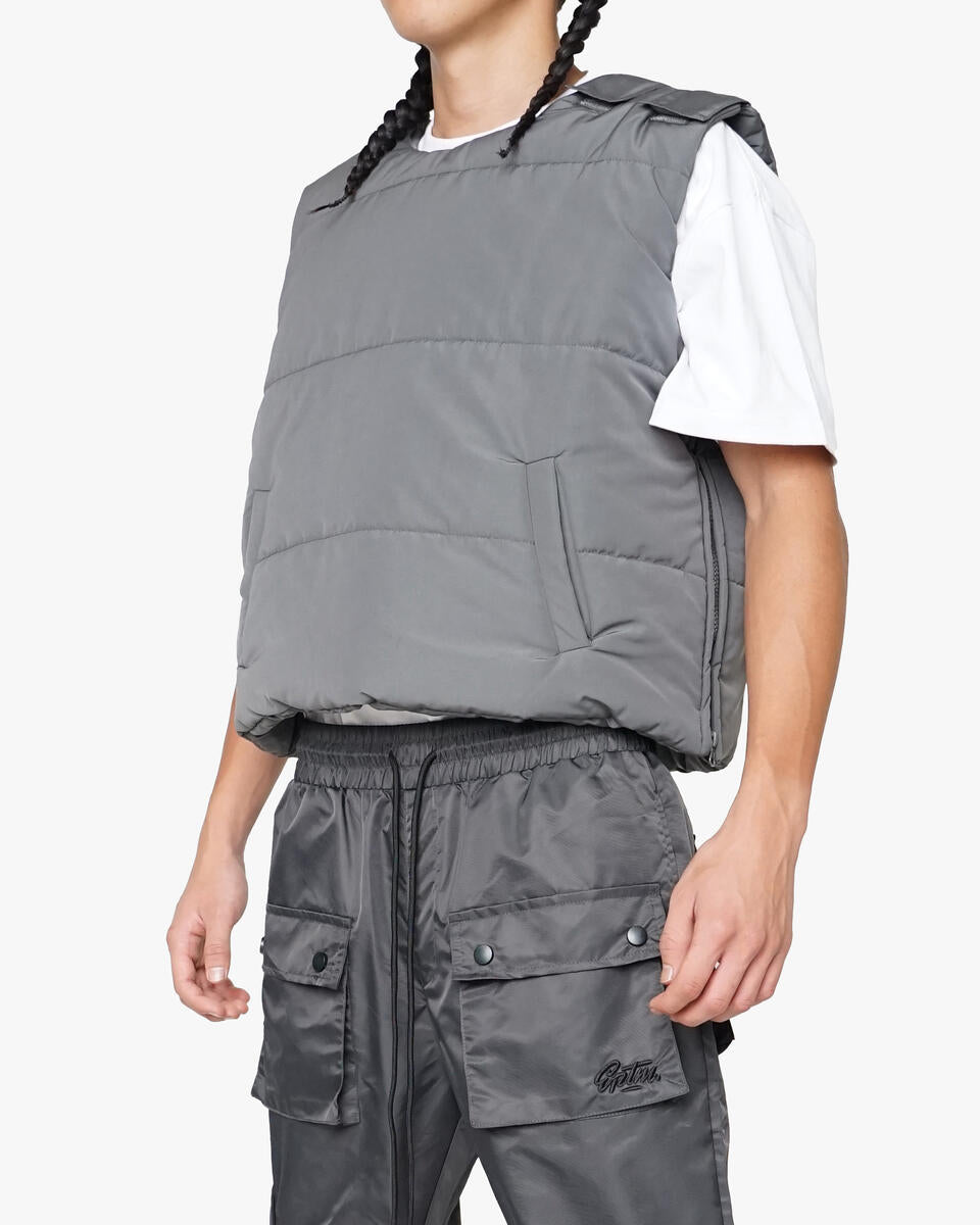 EPTM TACTICAL PUFFER VEST-GREY