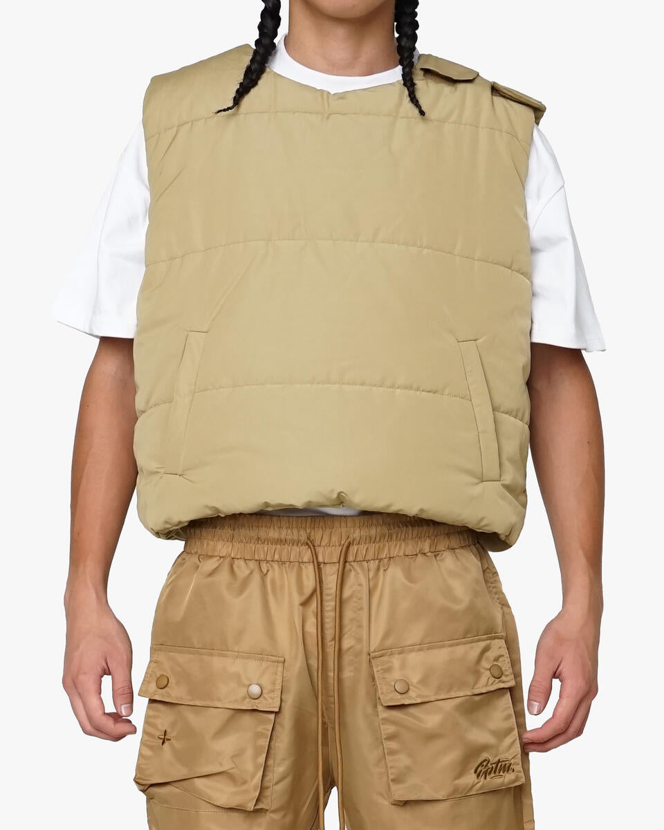 EPTM TACTICAL PUFFER VEST-TAN