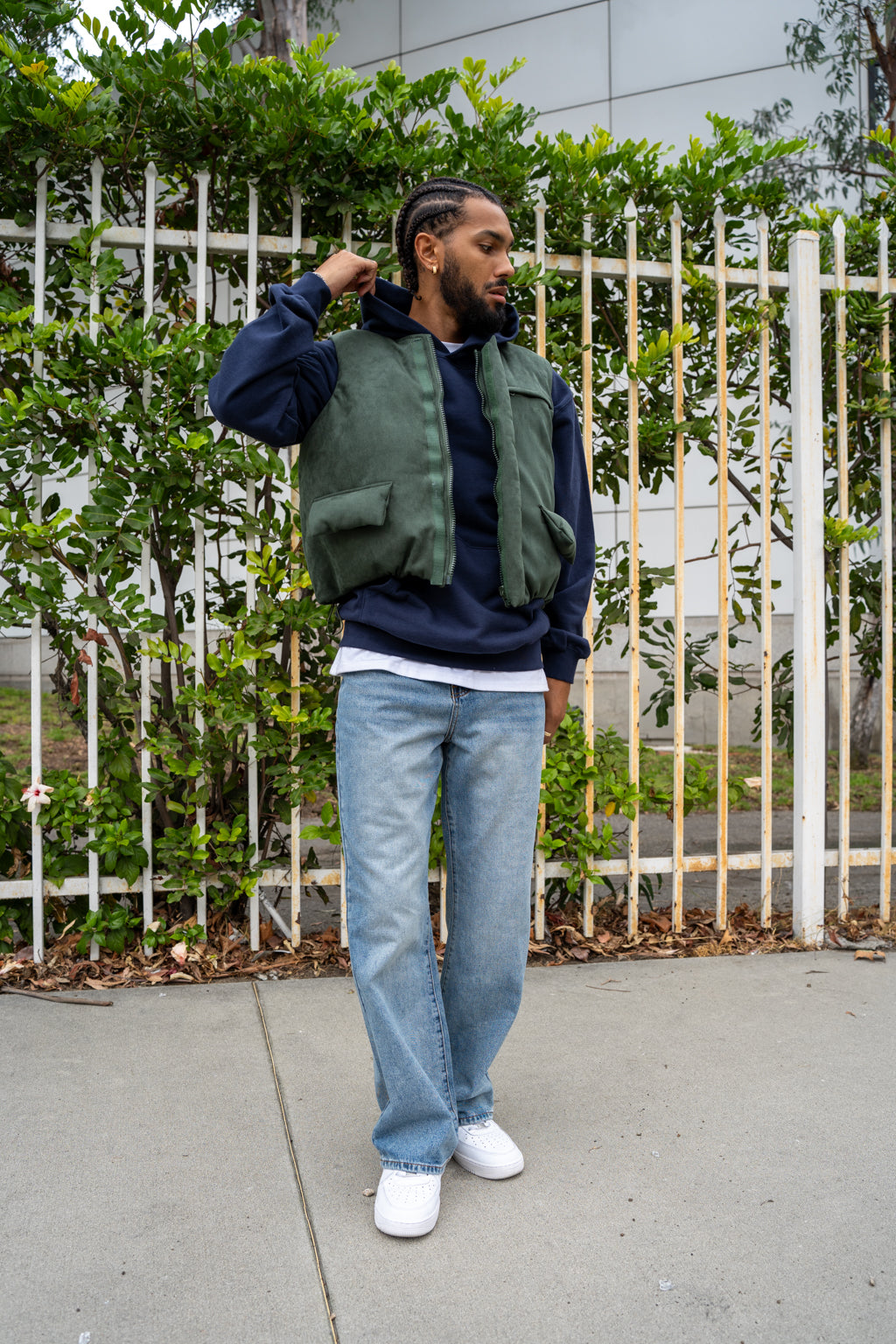 EPTM SUEDE BUBBLE VEST-HUNTER GREEN