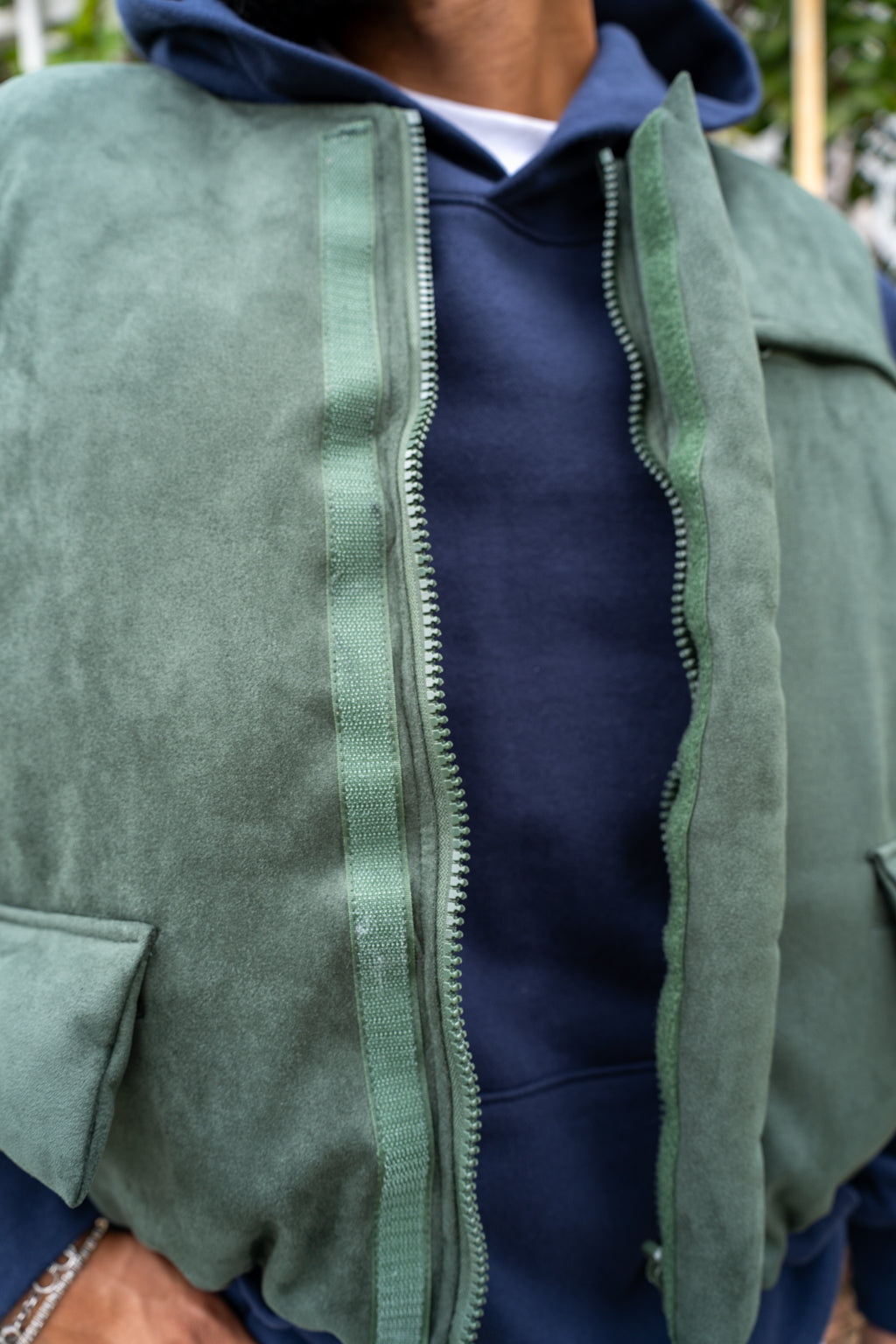 EPTM SUEDE BUBBLE VEST-HUNTER GREEN