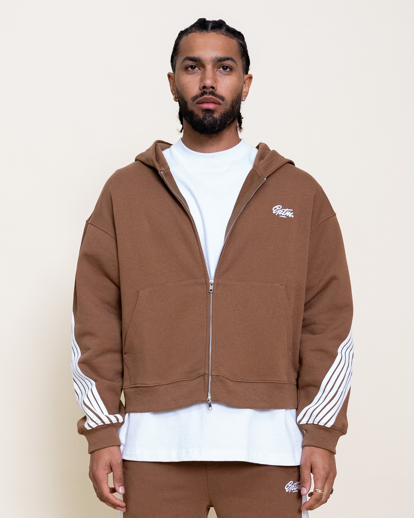 EPTM HIGHLAND ZIP UP HOODIE - MOCHA