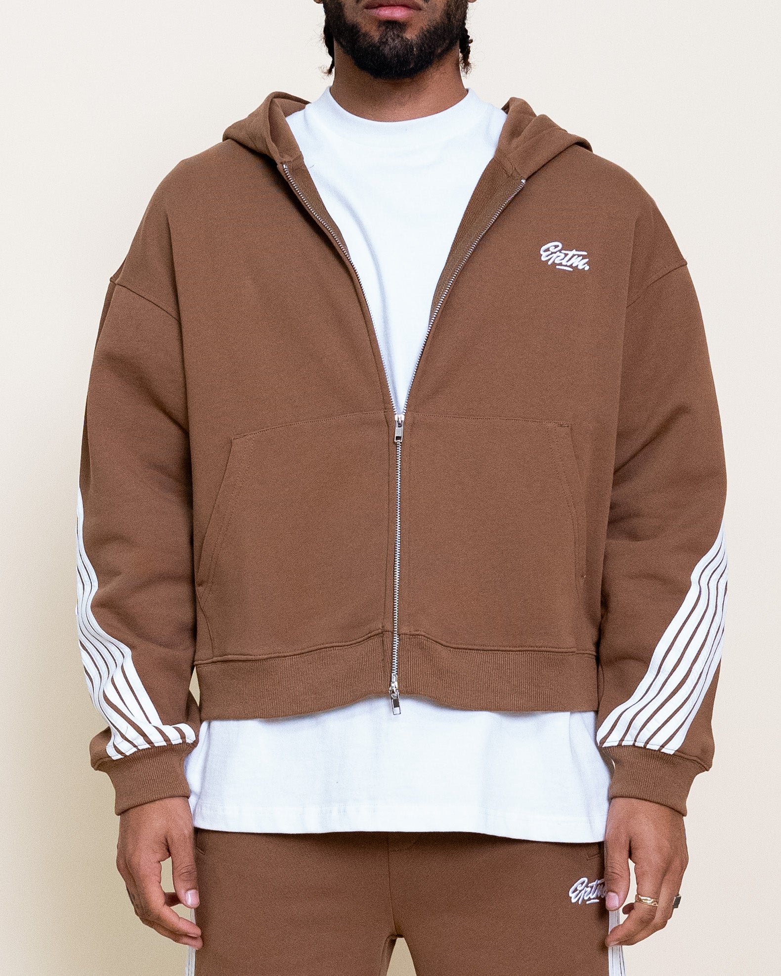 EPTM HIGHLAND ZIP UP HOODIE - MOCHA