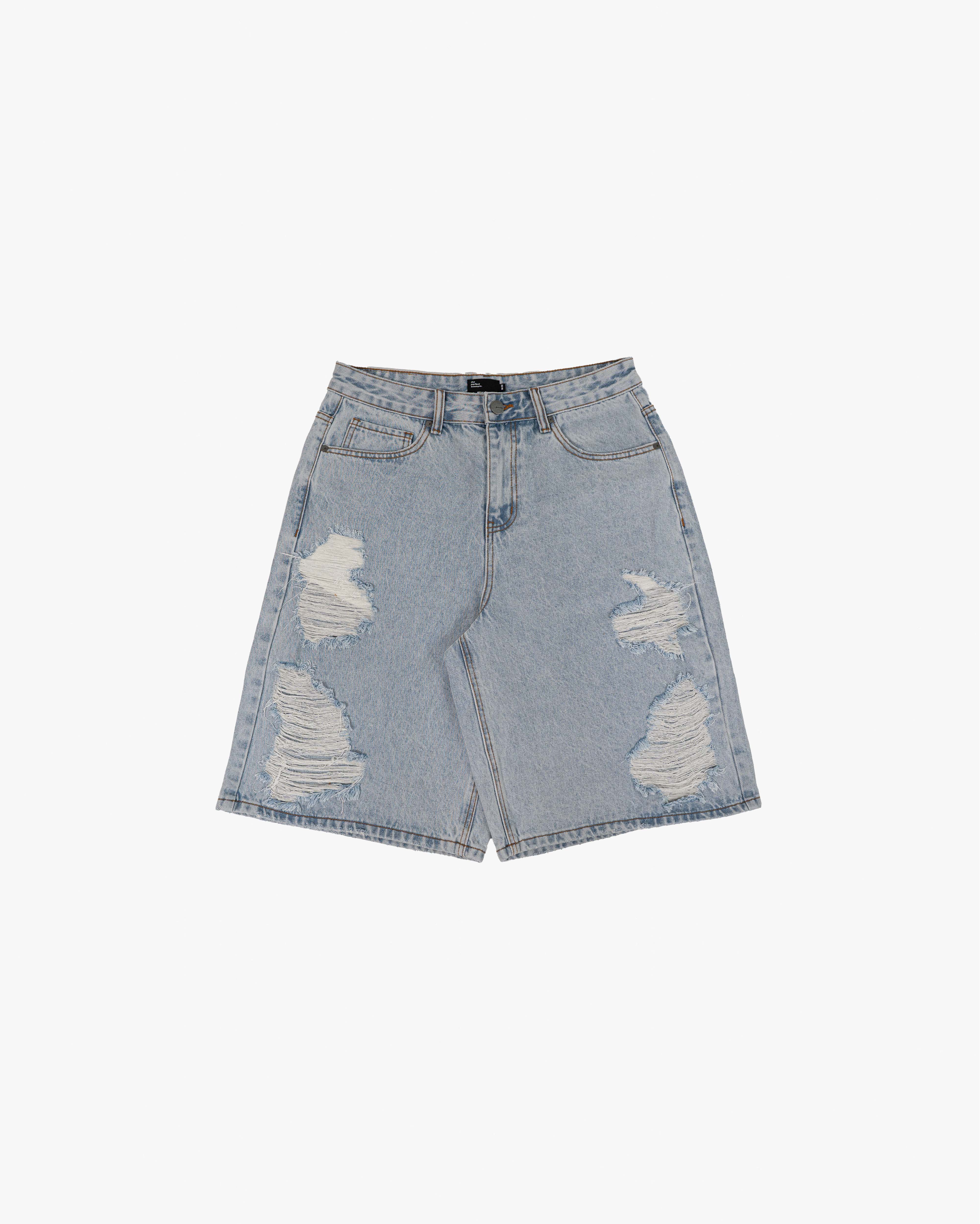 EPTM BANDIT DENIM SHORTS - BLUE