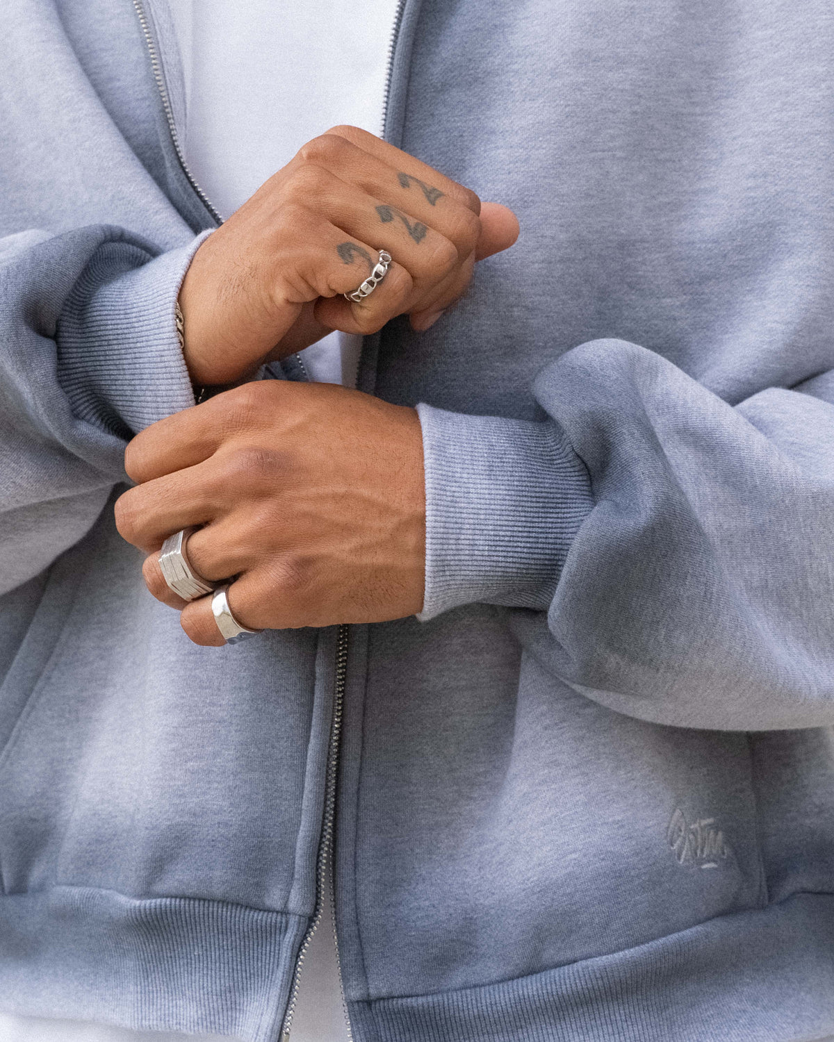 EPTM Baylor Zip Up Hoodie -  Heather Grey