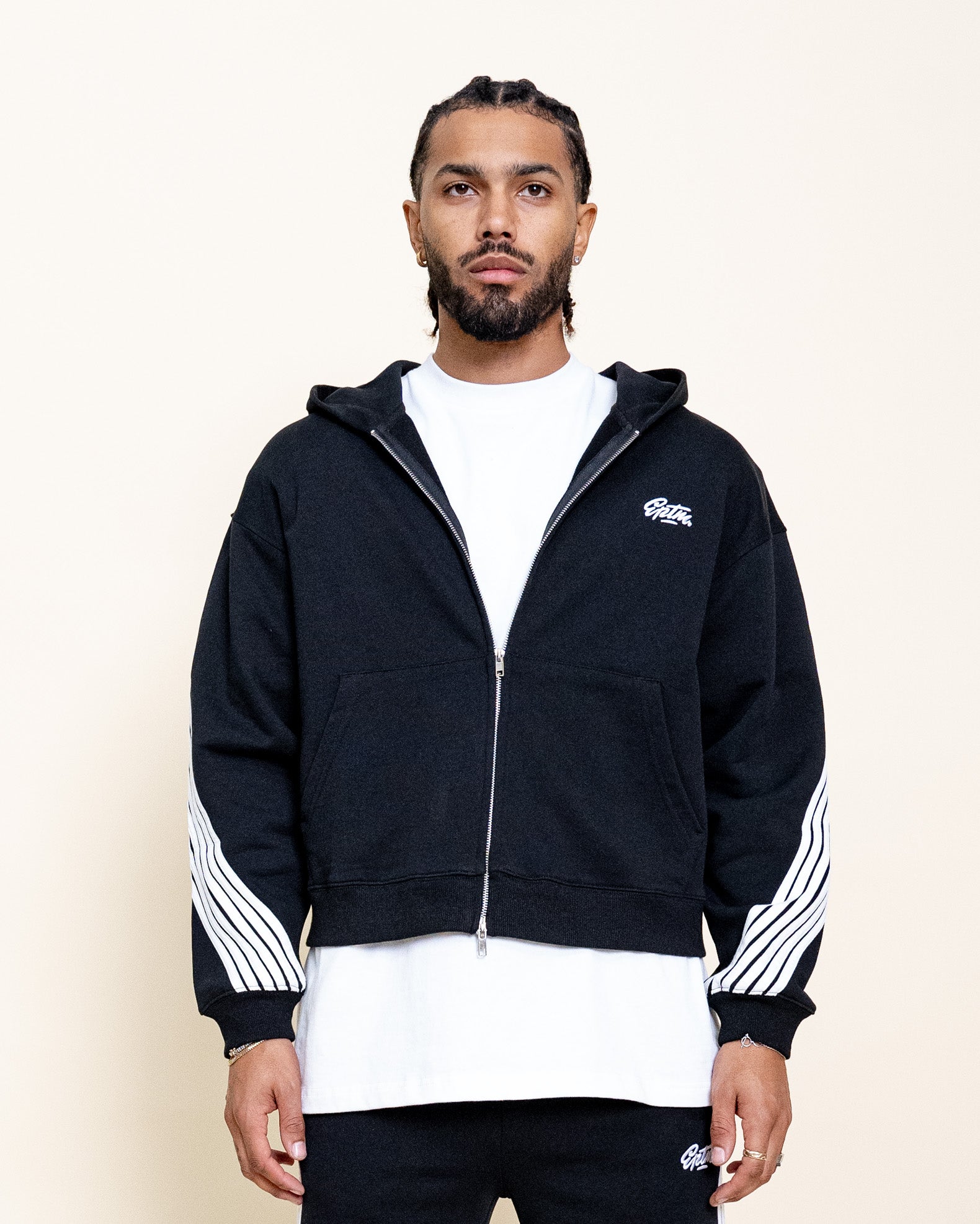 EPTM HIGHLAND ZIP UP HOODIE - BLACK