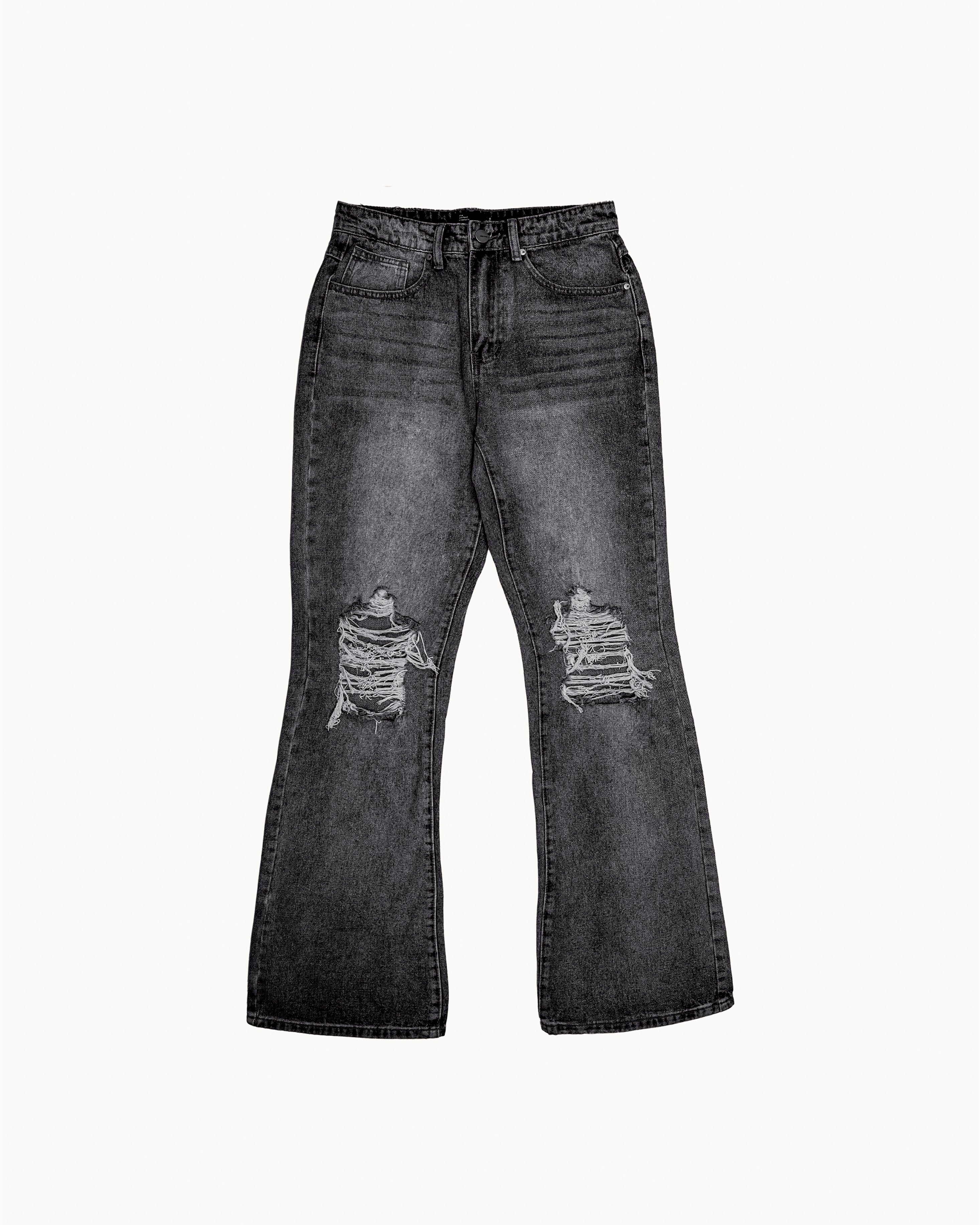 EPTM DISTRESSED BASIC JEANS - BLACK