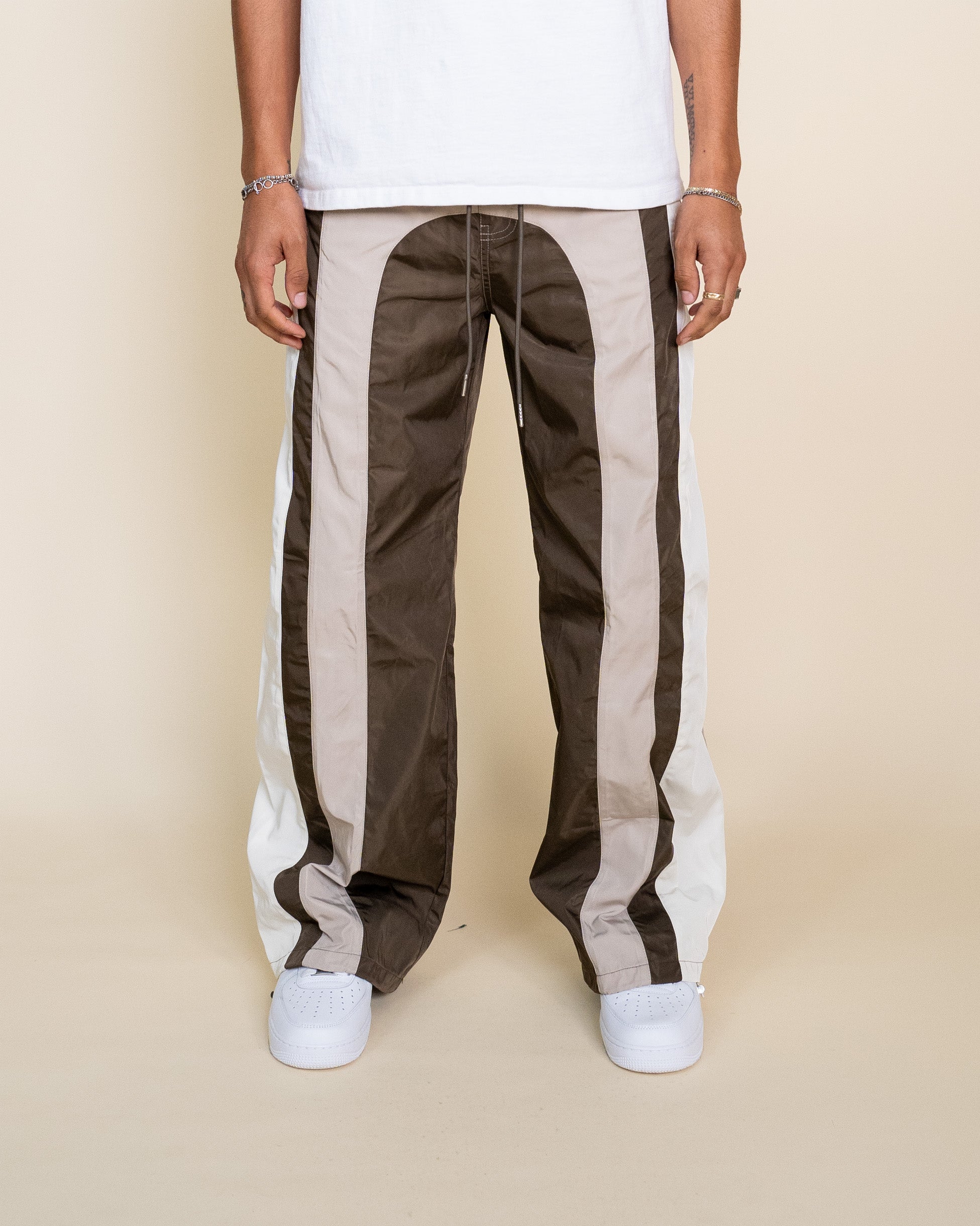 EPTM BLOCKIE TRACK PANTS - BROWN