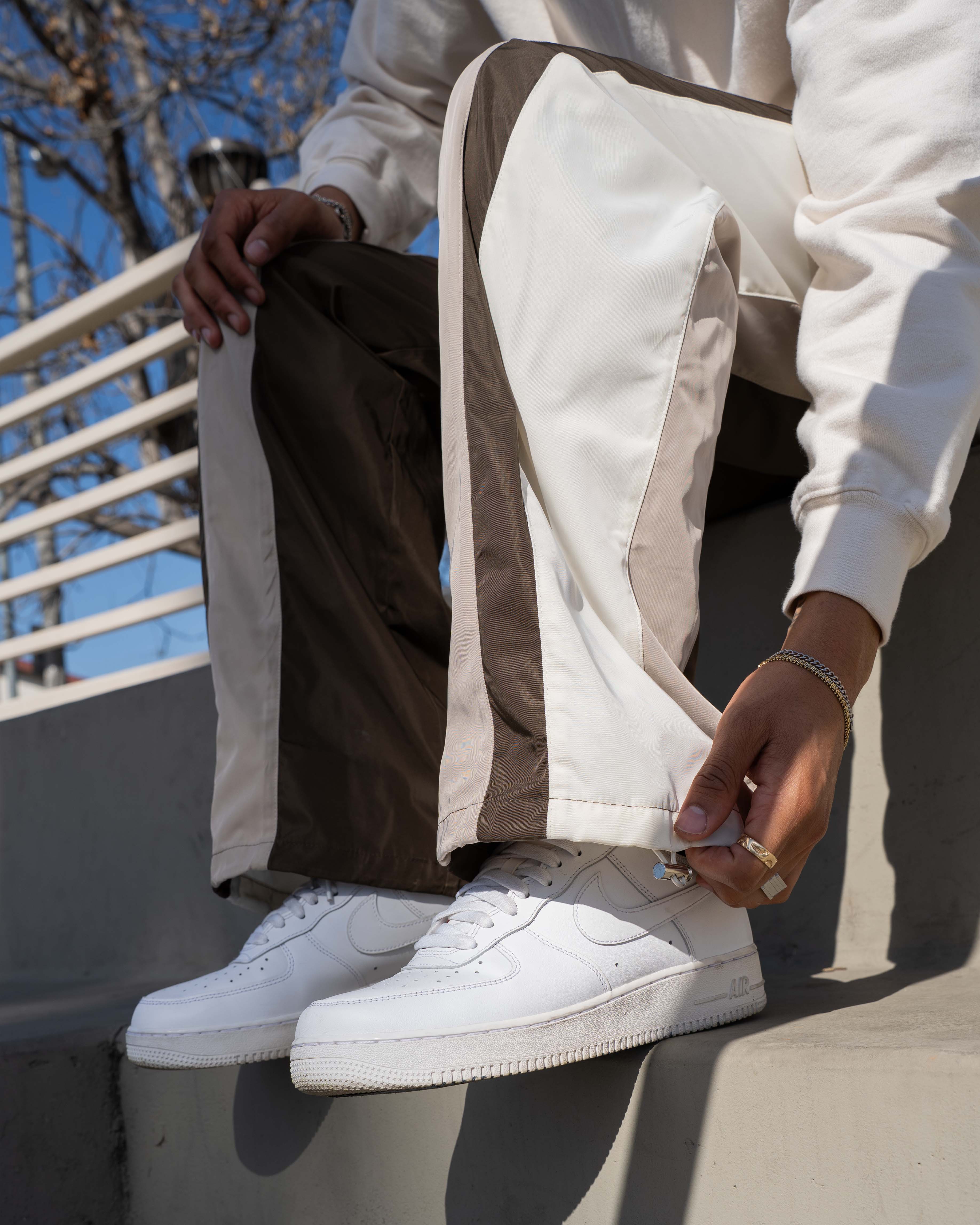 EPTM BLOCKIE TRACK PANTS - BROWN