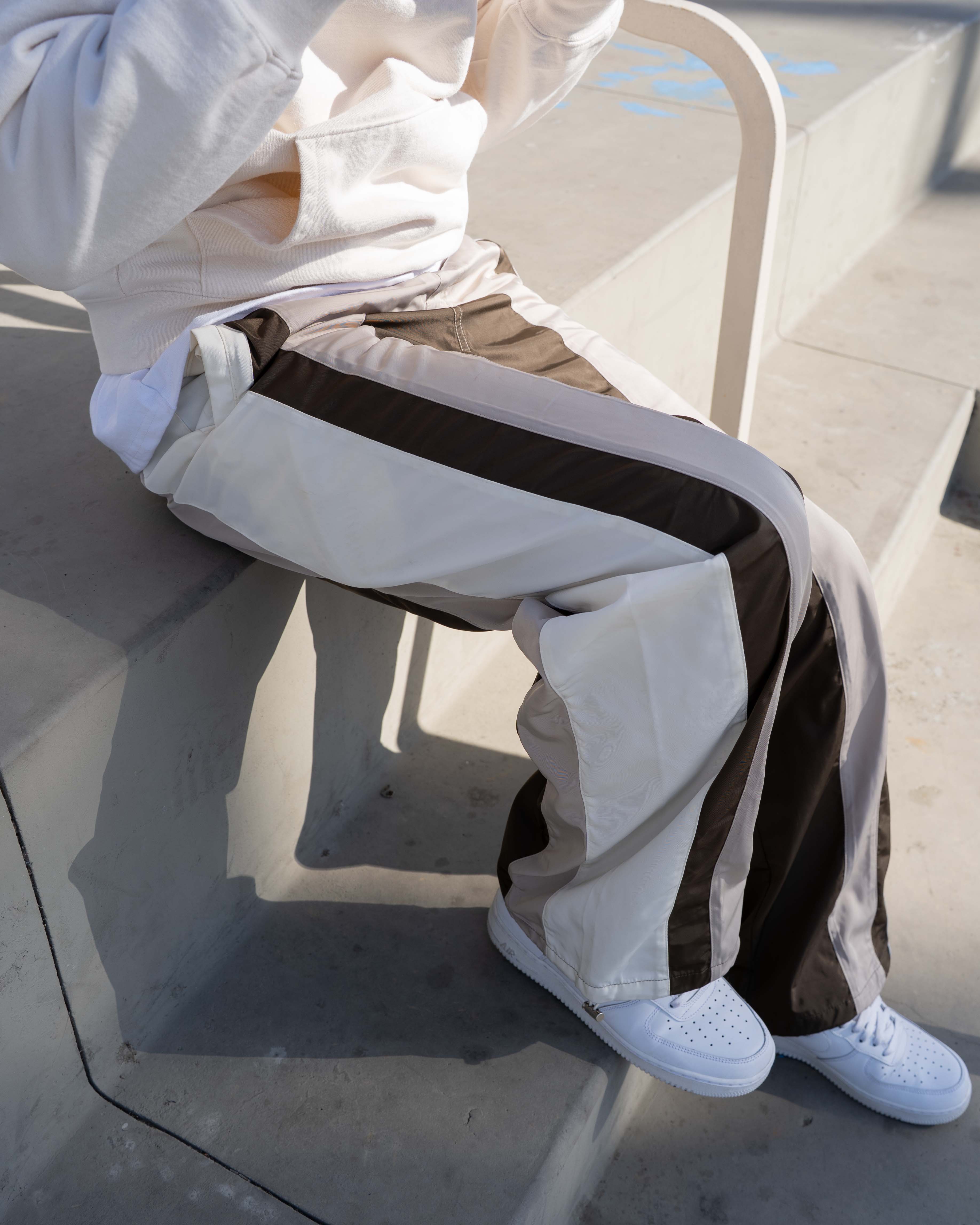 EPTM BLOCKIE TRACK PANTS - BROWN