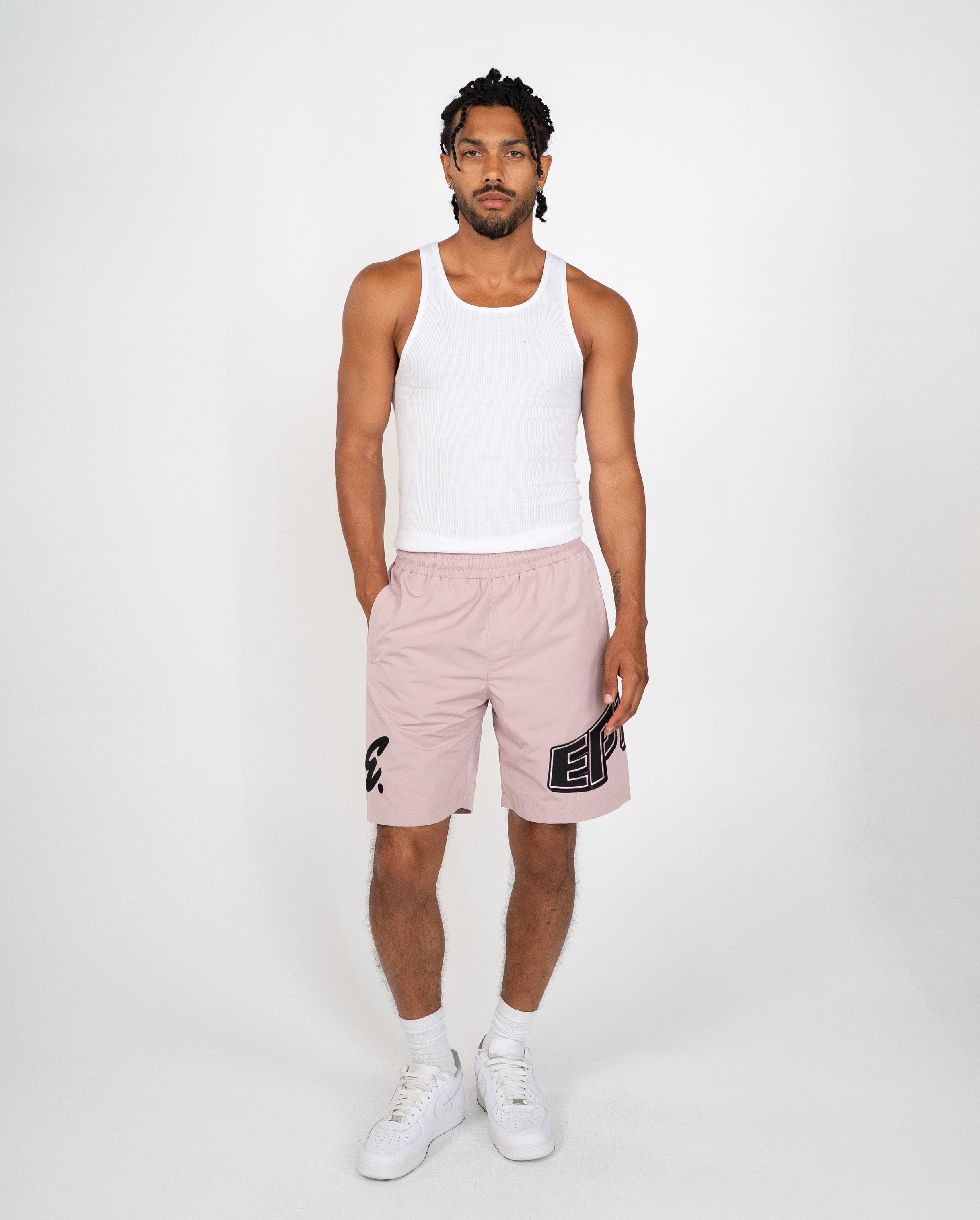 EPTM Brand Shorts - Dusty Pink