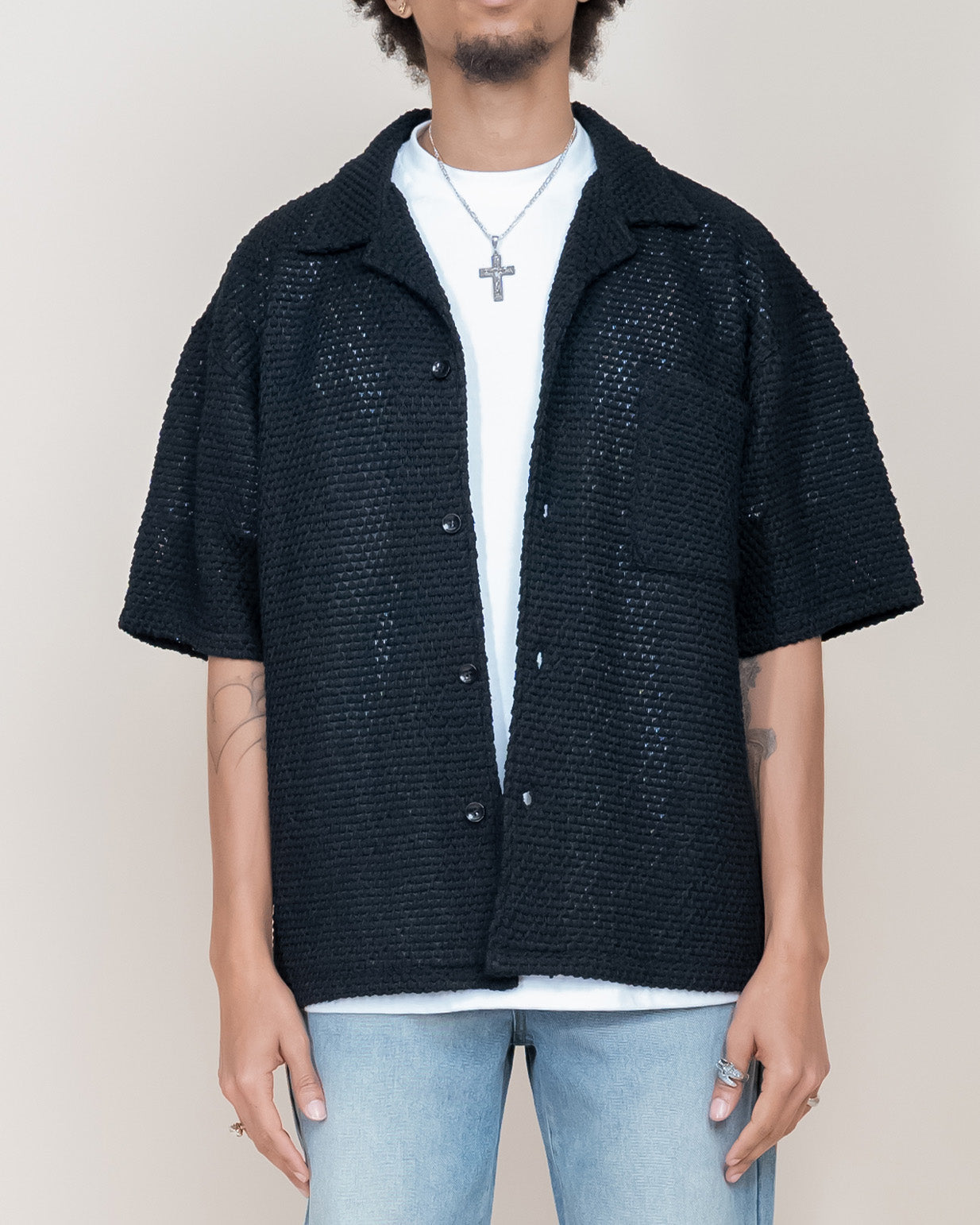 EPTM BUBBLE SHIRT - BLACK